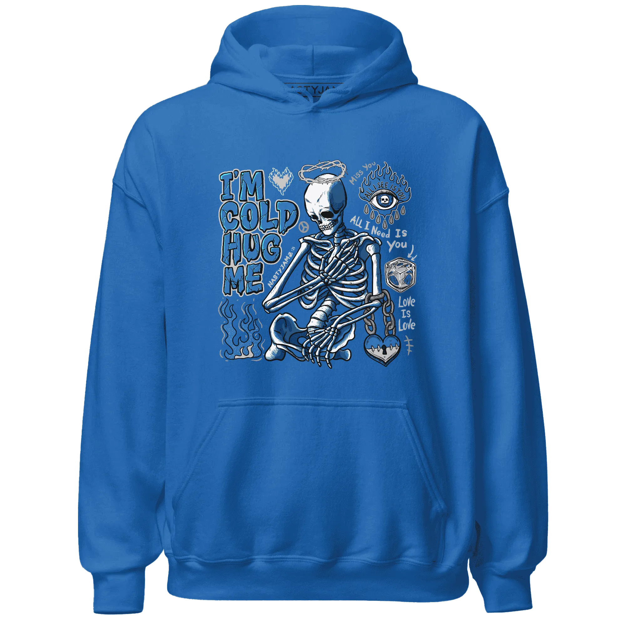 Industrial-Blue-4s-NastyJamz-Hoodie-Match-Im-Cold-Hug-Me
