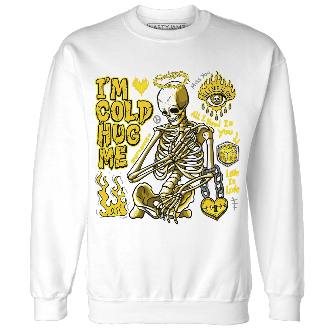 Vivid-Sulfur-4s-NastyJamz-Sweatshirt-Match-Im-Cold-Hug-Me
