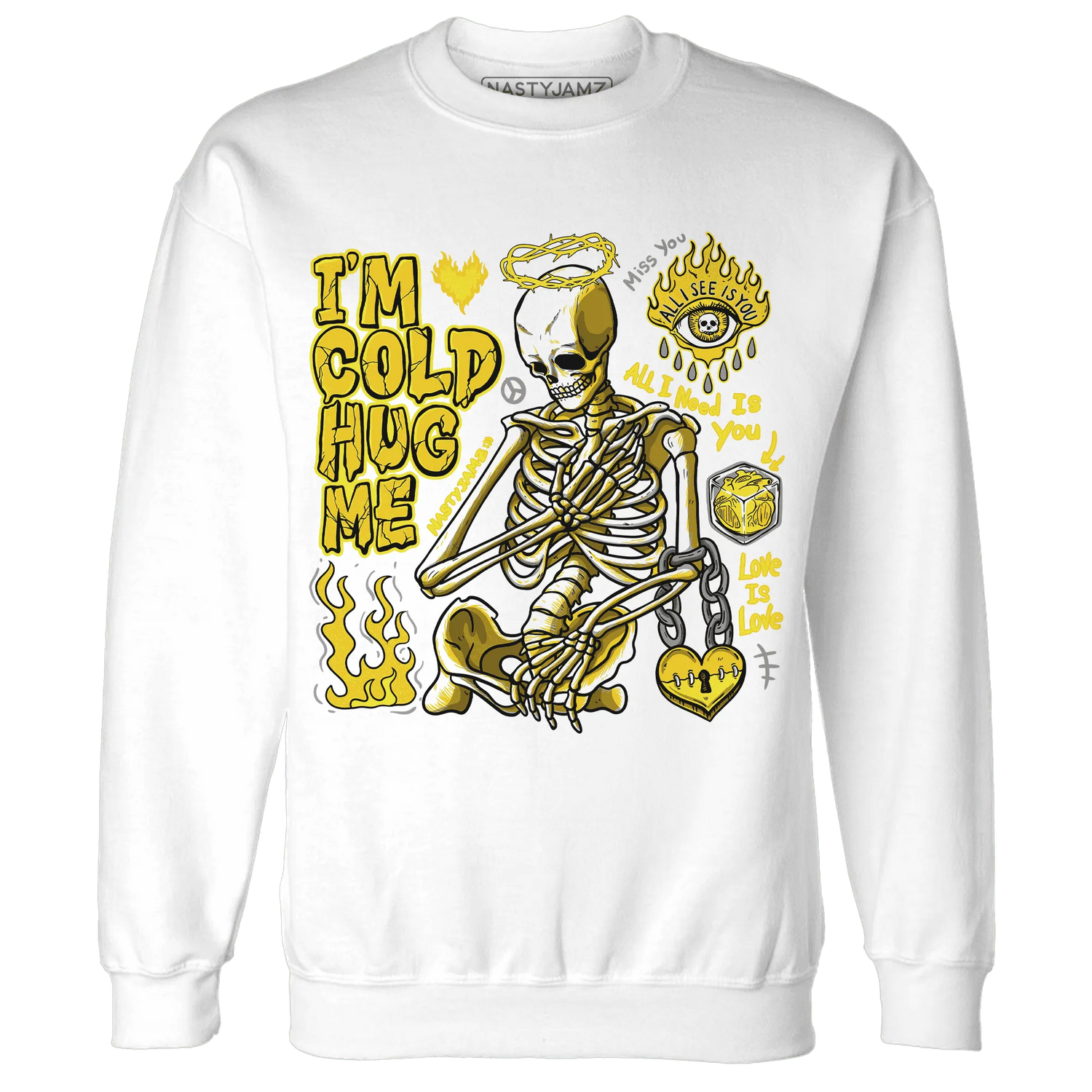 Vivid-Sulfur-4s-NastyJamz-Sweatshirt-Match-Im-Cold-Hug-Me