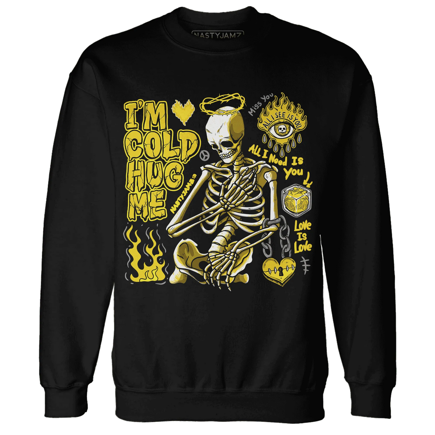 Vivid-Sulfur-4s-NastyJamz-Sweatshirt-Match-Im-Cold-Hug-Me