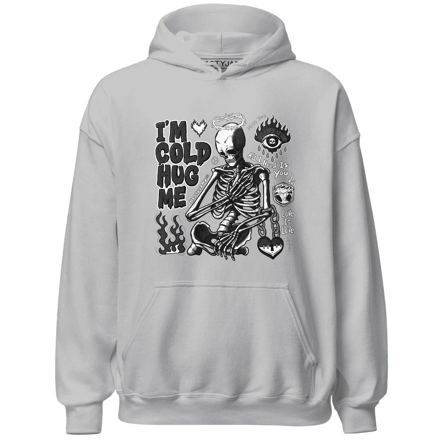 White-Thunder-4s-NastyJamz-Hoodie-Match-Im-Cold-Hug-Me