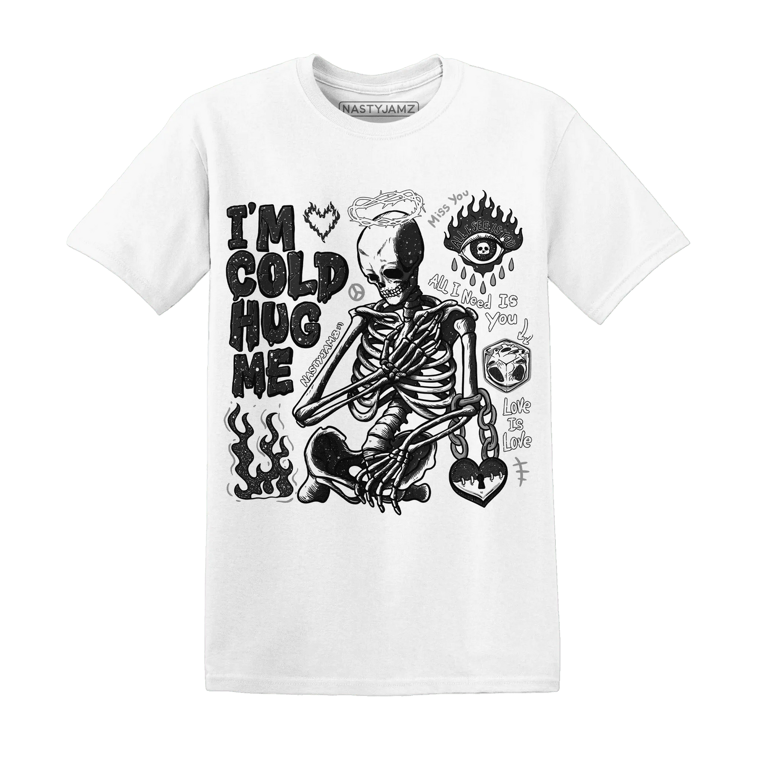 Reverse-Oreo-6s-NastyJamz-T-Shirt-Match-Im-Cold-Hug-Me