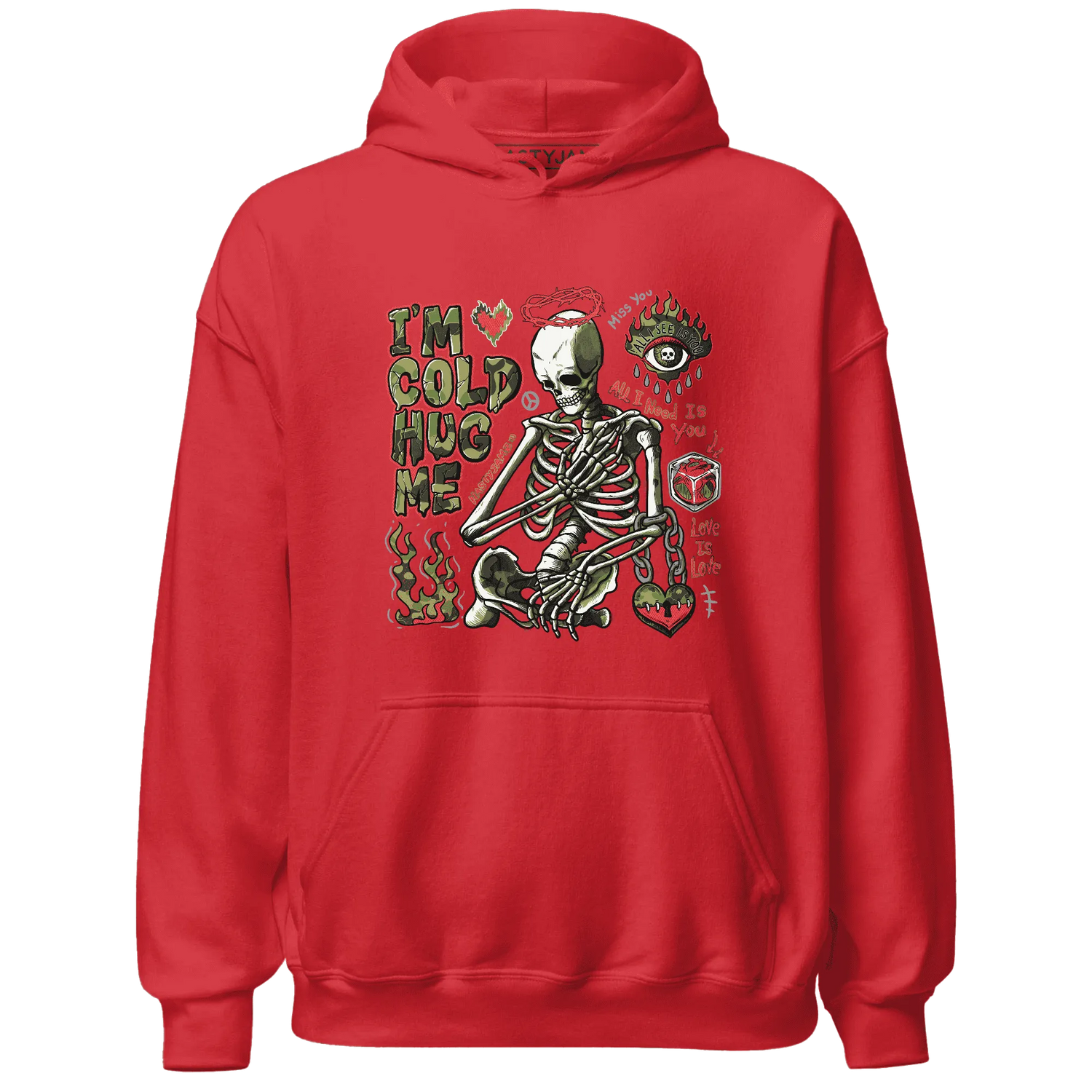 AM-90-Dark-Sage-Solar-Red-Hoodie-Match-Im-Cold-Hug-Me