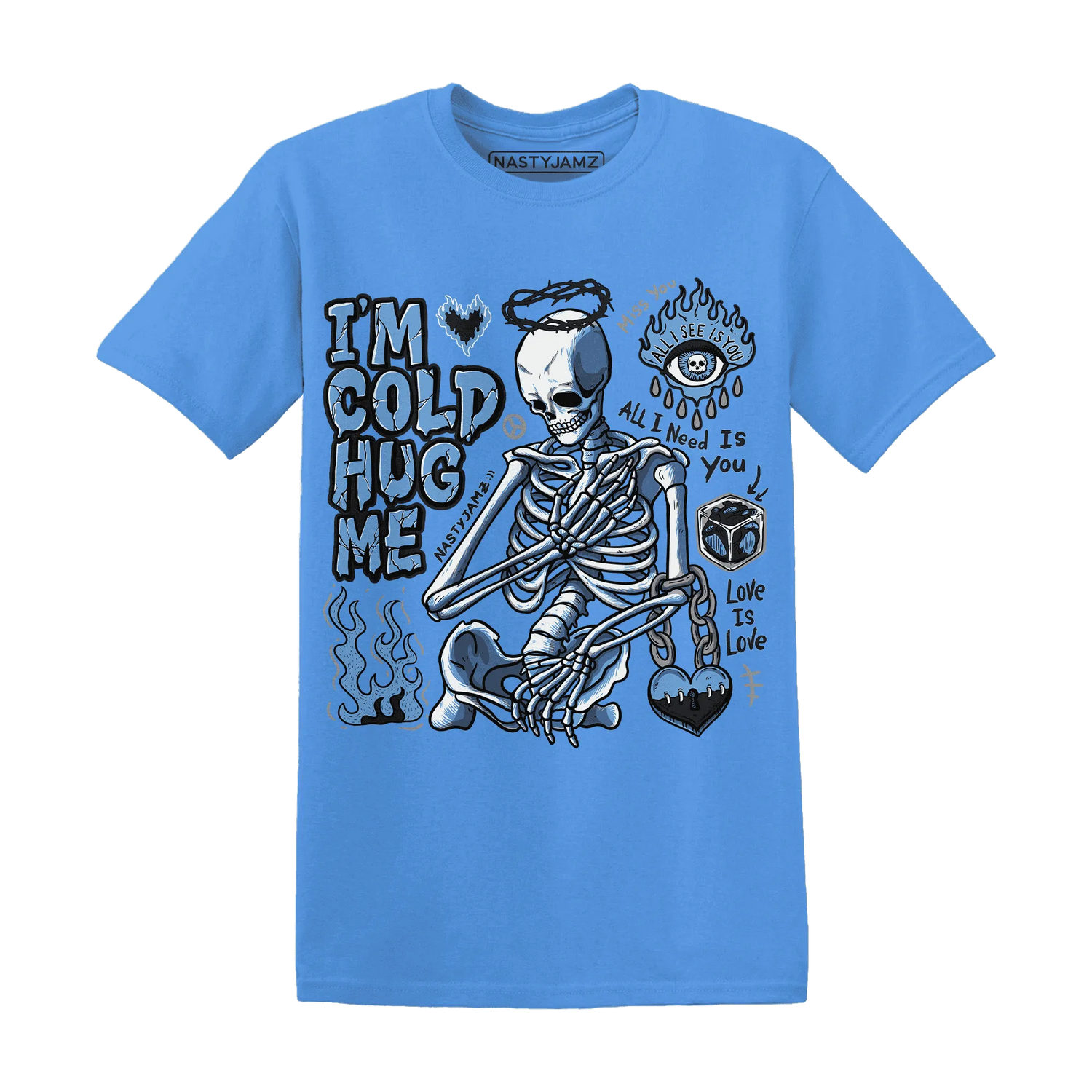 AM-Plus-Black-Univercitii-Blue-NastyJamz-T-Shirt-Match-Im-Cold-Hug-Me