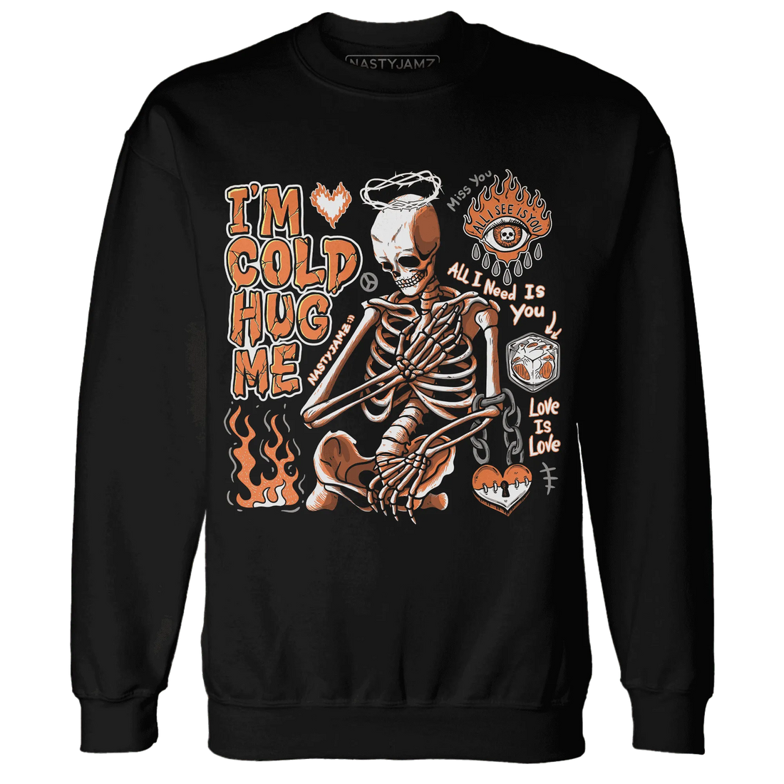 AM-TW-White-Orange-Sweatshirt-Match-Im-Cold-Hug-Me