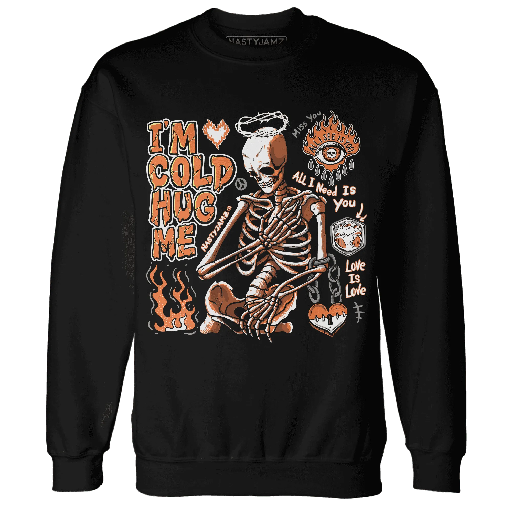 AM-TW-White-Orange-Sweatshirt-Match-Im-Cold-Hug-Me