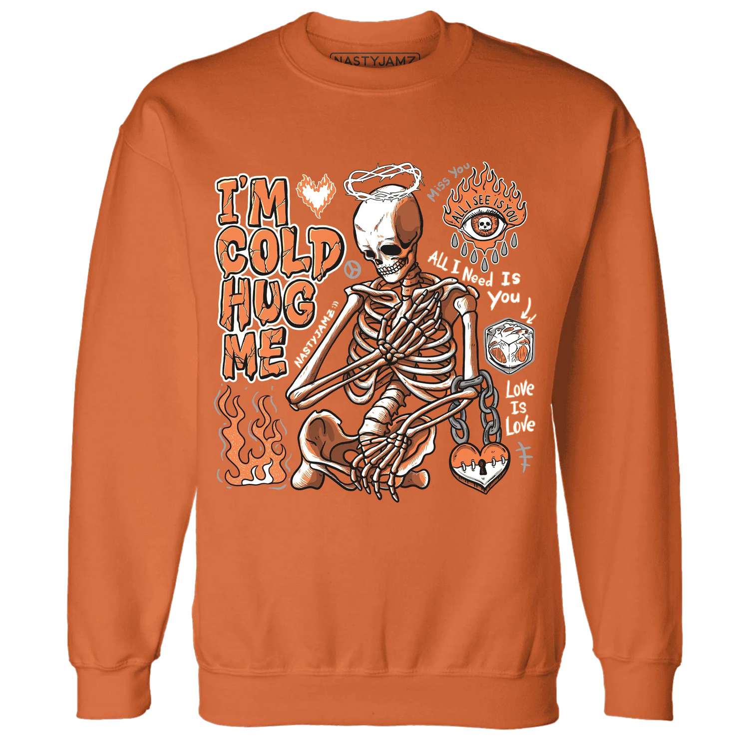 AM-TW-White-Orange-Sweatshirt-Match-Im-Cold-Hug-Me