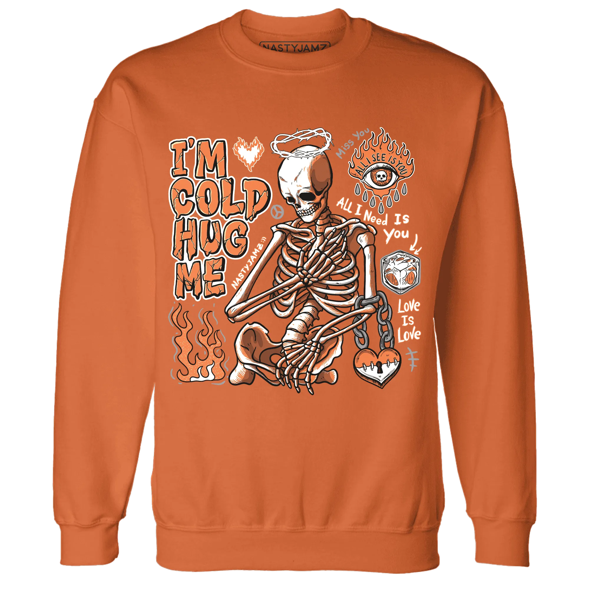 AM-TW-White-Orange-Sweatshirt-Match-Im-Cold-Hug-Me