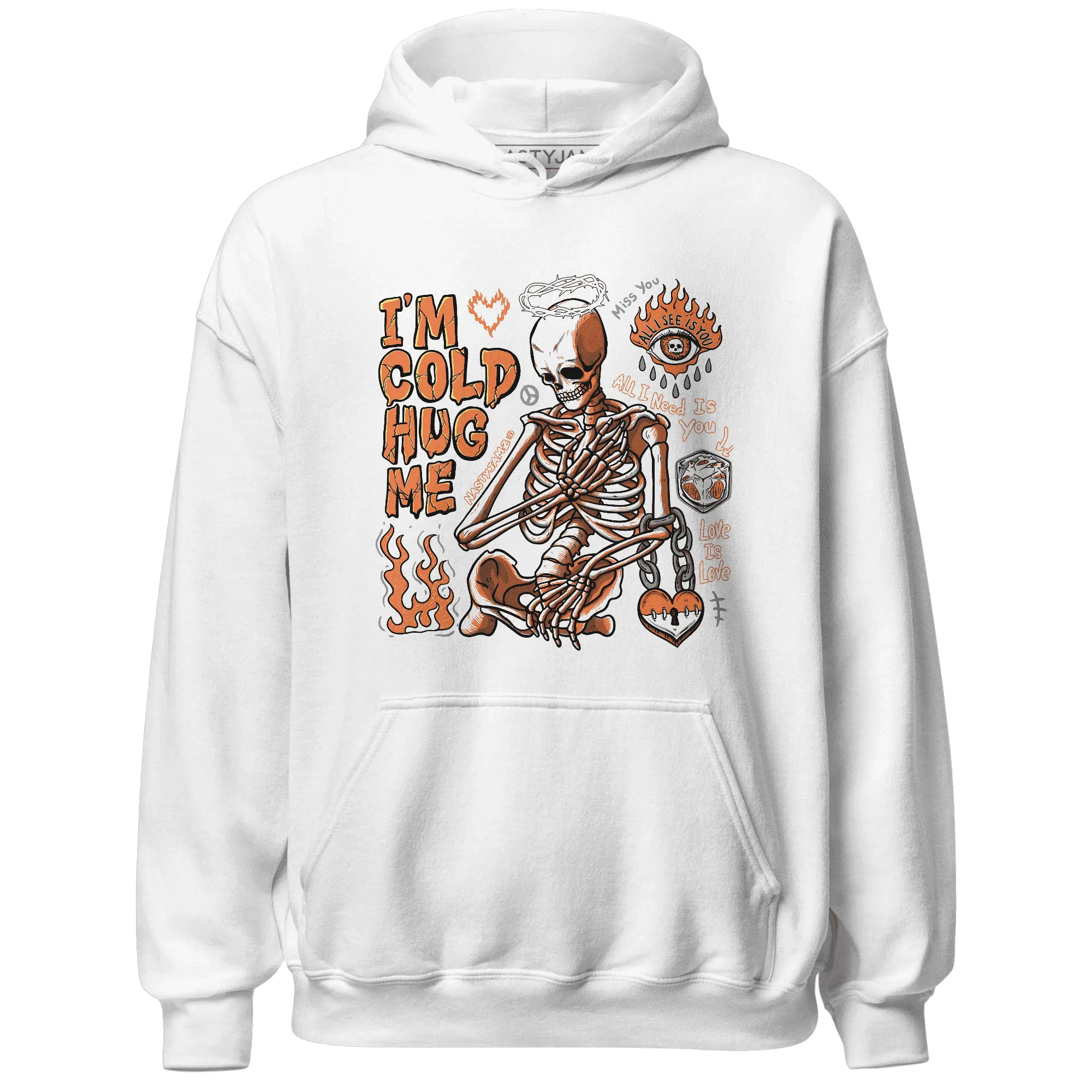 AM-TW-White-Orange-NastyJamz-Hoodie-Match-Im-Cold-Hug-Me