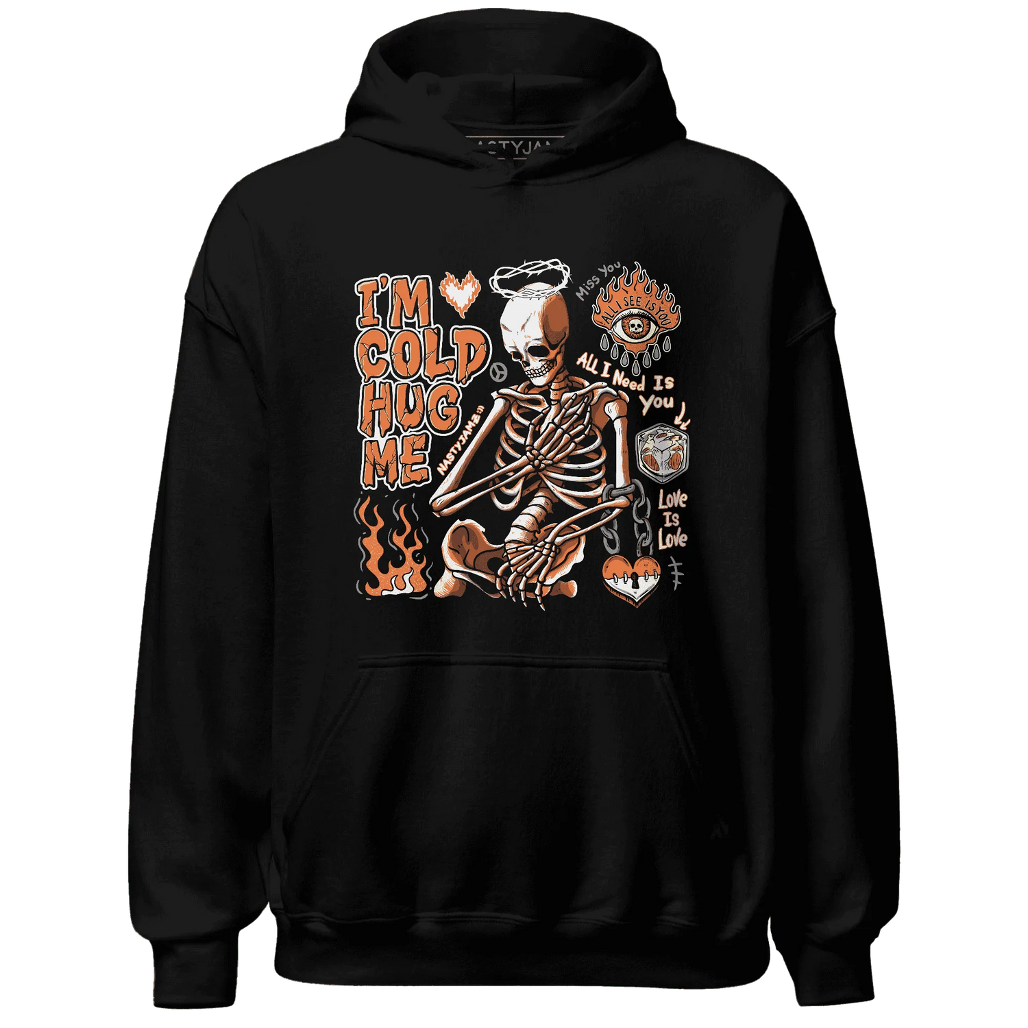 AM-TW-White-Orange-NastyJamz-Hoodie-Match-Im-Cold-Hug-Me