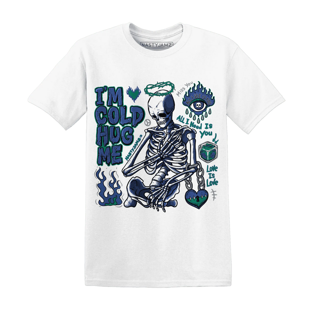 Dunk-Hyper-Royal-Malachite-T-Shirt-Match-Im-Cold-Hug-Me