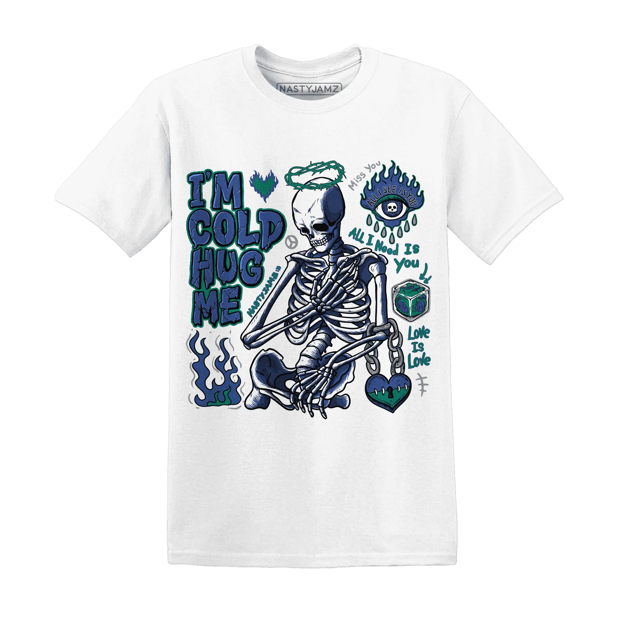 Dunk-Hyper-Royal-Malachite-T-Shirt-Match-Im-Cold-Hug-Me