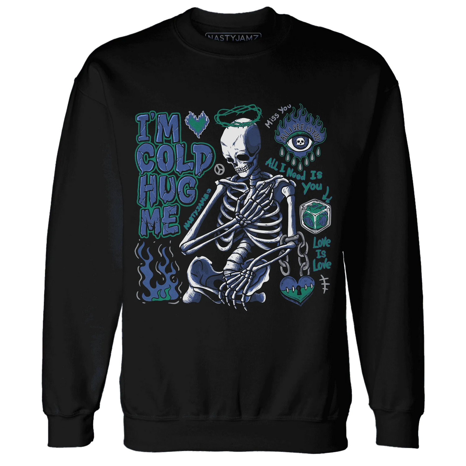 Dunk-Hyper-Royal-Malachite-Sweatshirt-Match-Im-Cold-Hug-Me