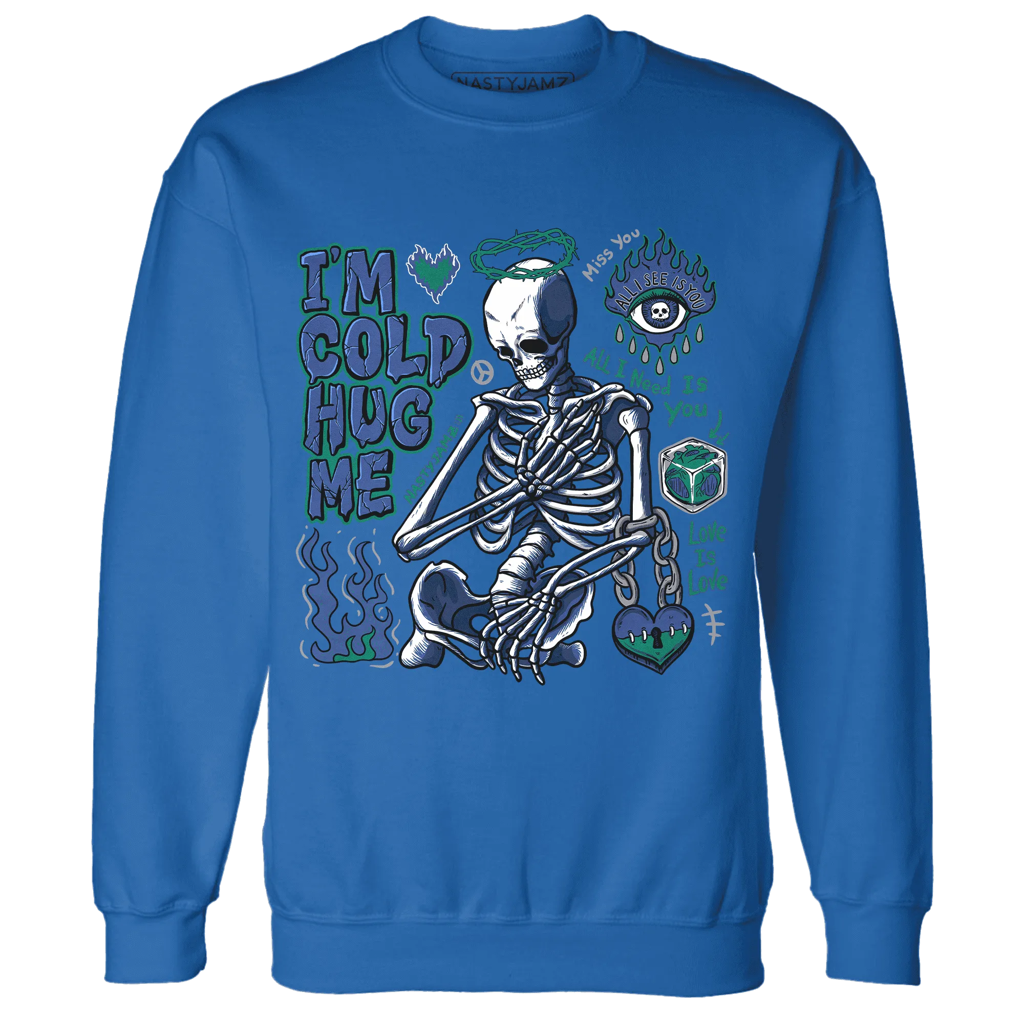 Dunk-Hyper-Royal-Malachite-Sweatshirt-Match-Im-Cold-Hug-Me