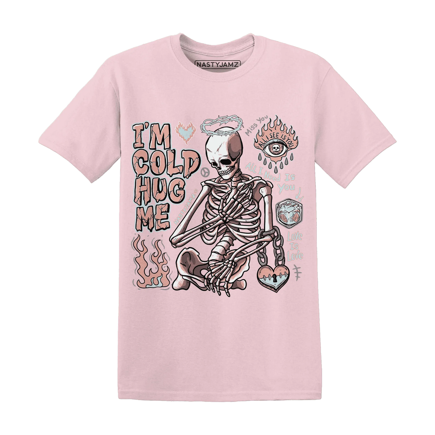 Dunk-Low-Glacier-Blue-Arctic-Orange-T-Shirt-Match-Im-Cold-Hug-Me