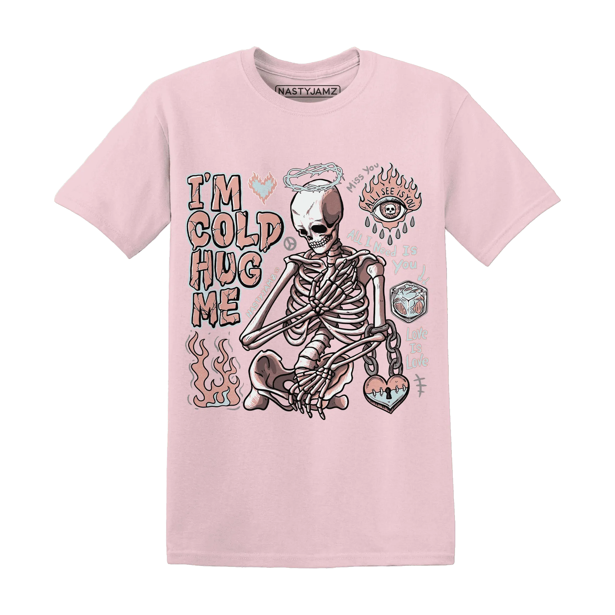 Dunk-Low-Glacier-Blue-Arctic-Orange-T-Shirt-Match-Im-Cold-Hug-Me