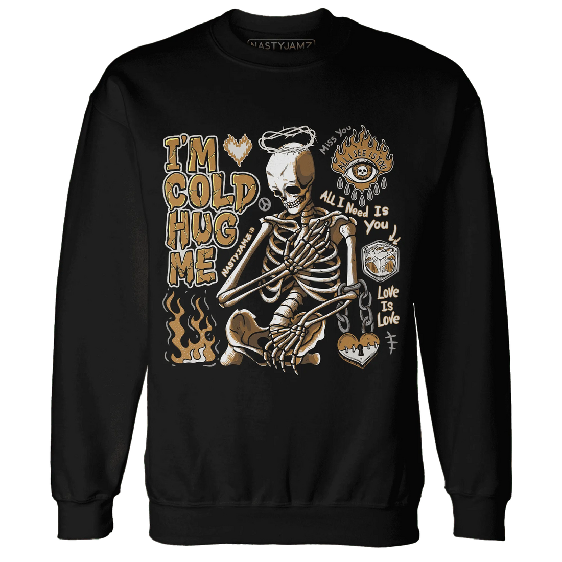 Dunk-Low-Retro-Wheat-Orange-Sweatshirt-Match-Im-Cold-Hug-Me