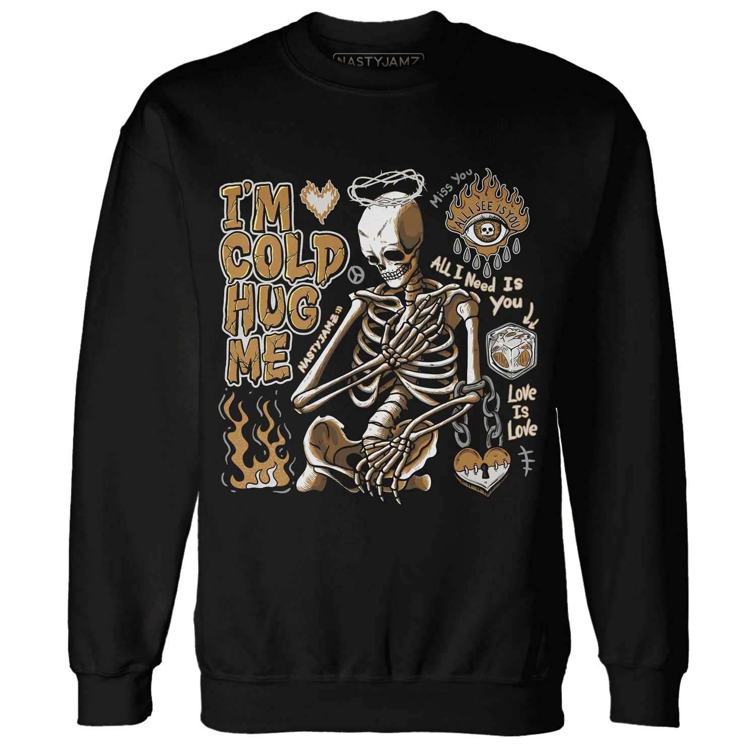 Dunk-Low-Retro-Wheat-Orange-Sweatshirt-Match-Im-Cold-Hug-Me