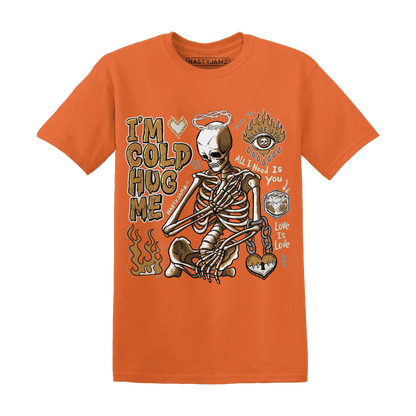 Dunk-Low-Retro-Wheat-Orange-T-Shirt-Match-Im-Cold-Hug-Me
