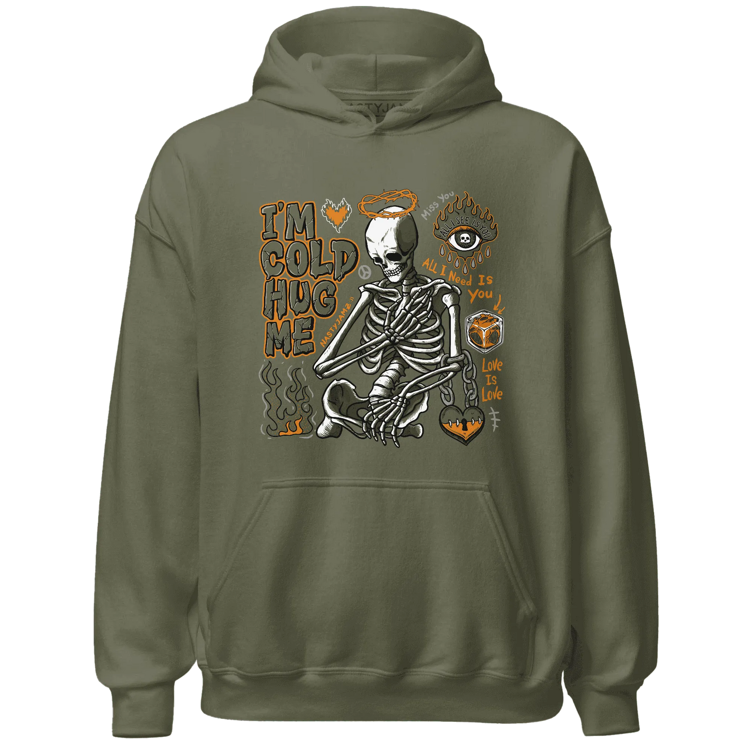 Olive-5s-NastyJamz-Hoodie-Match-Im-Cold-Hug-Me