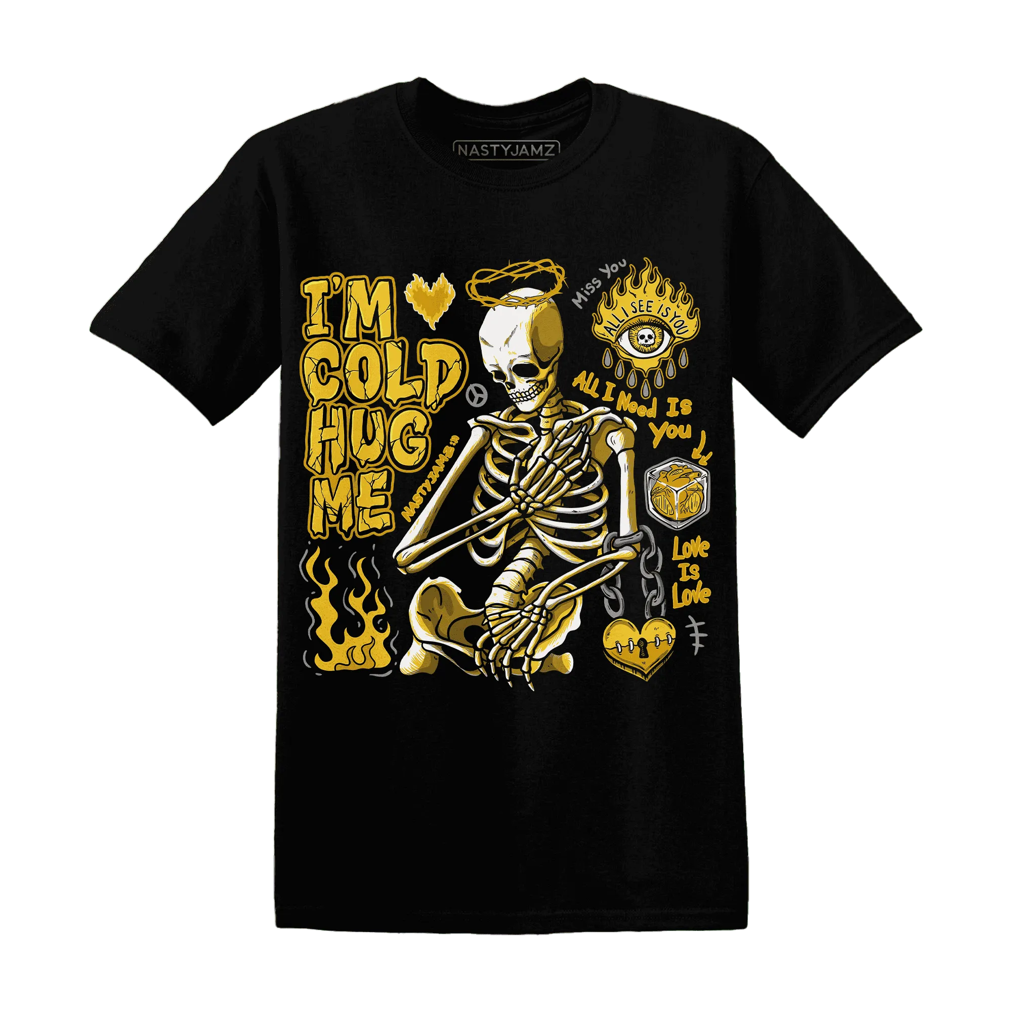 Yellow-Ochre-6s-NastyJamz-T-Shirt-Match-Im-Cold-Hug-Me