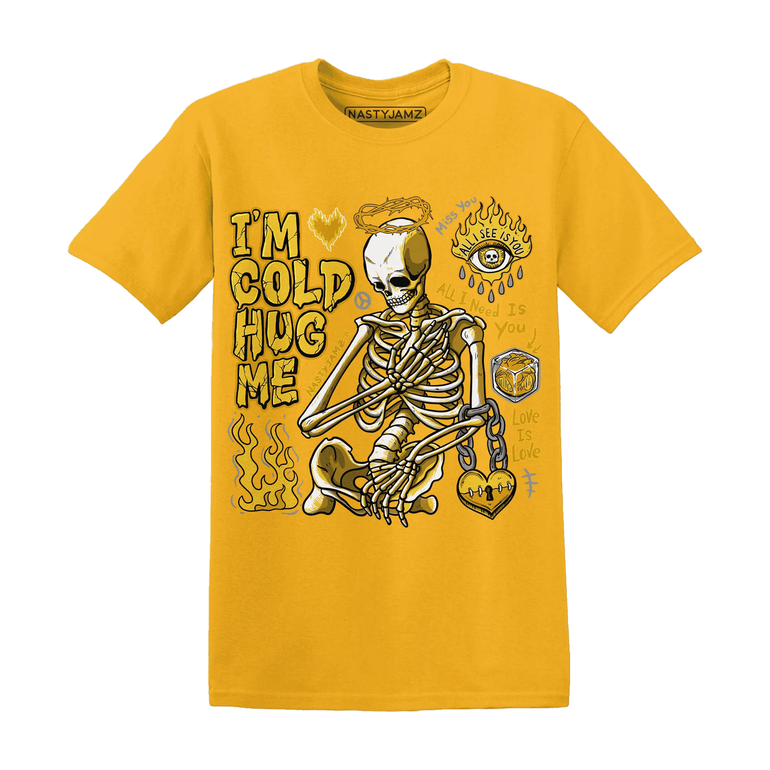 Yellow-Ochre-6s-NastyJamz-T-Shirt-Match-Im-Cold-Hug-Me