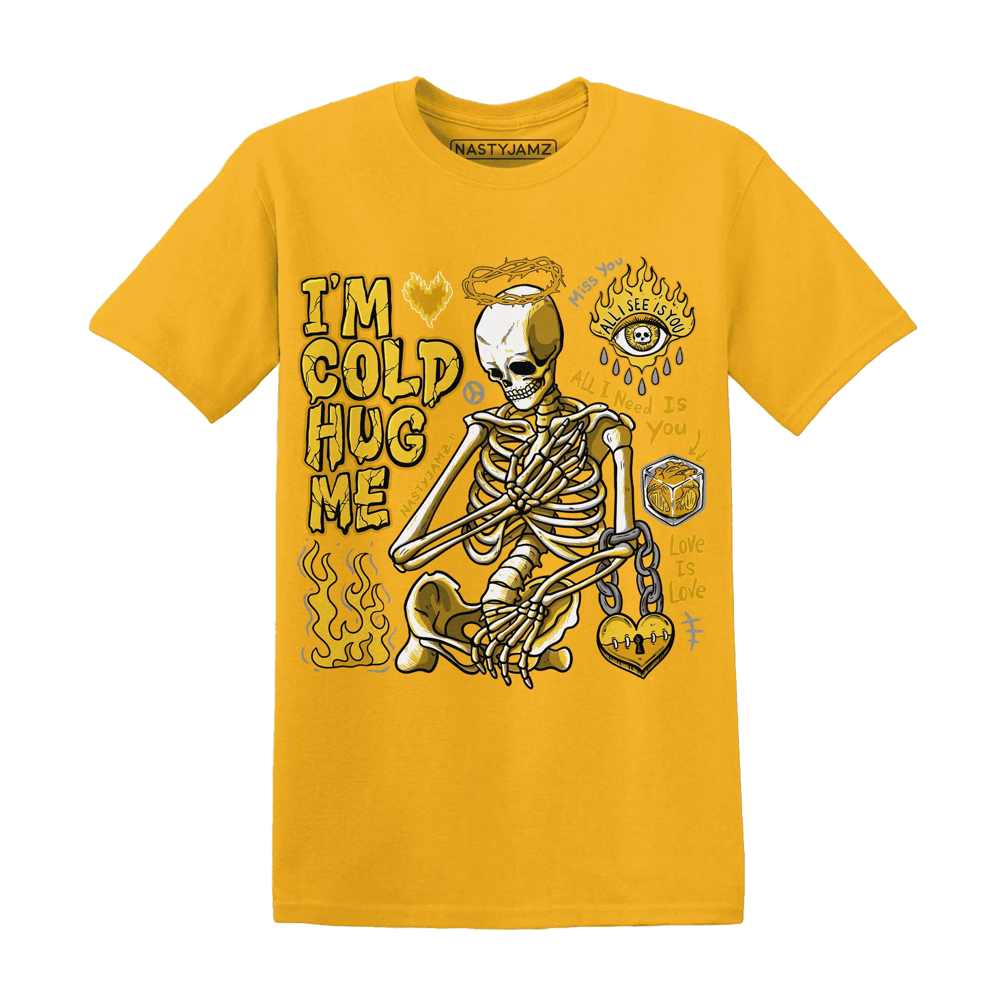 Yellow-Ochre-6s-NastyJamz-T-Shirt-Match-Im-Cold-Hug-Me