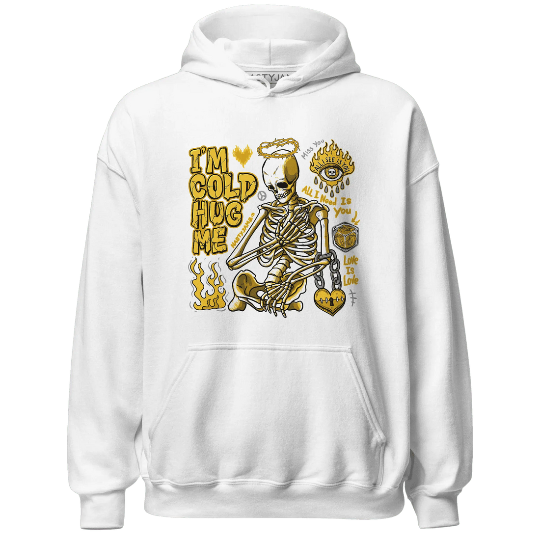 Yellow-Ochre-6s-NastyJamz-Hoodie-Match-Im-Cold-Hug-Me