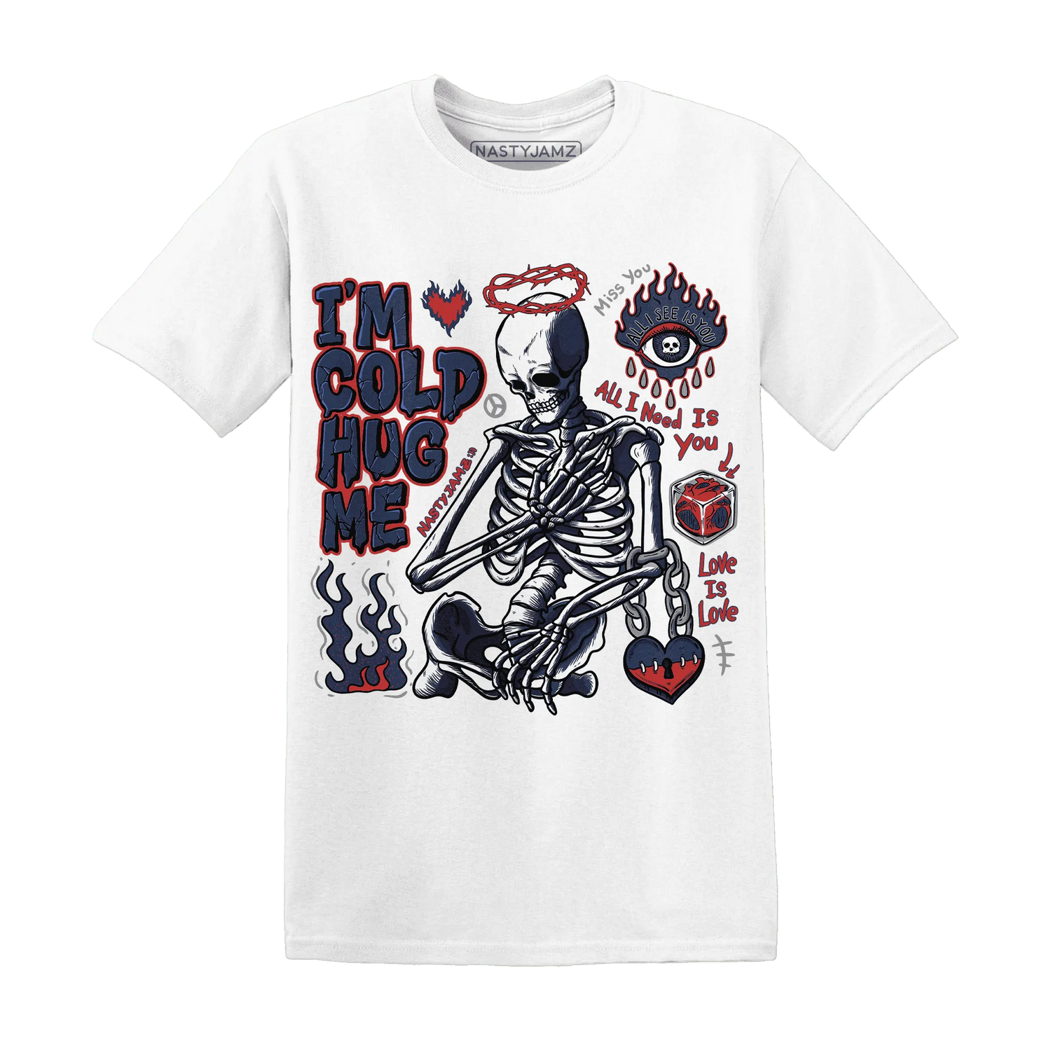 VaporMax-Air-Plus-Midnight-Navy-Gold-Black-NastyJamz-T-Shirt-Match-Im-Cold-Hug-Me