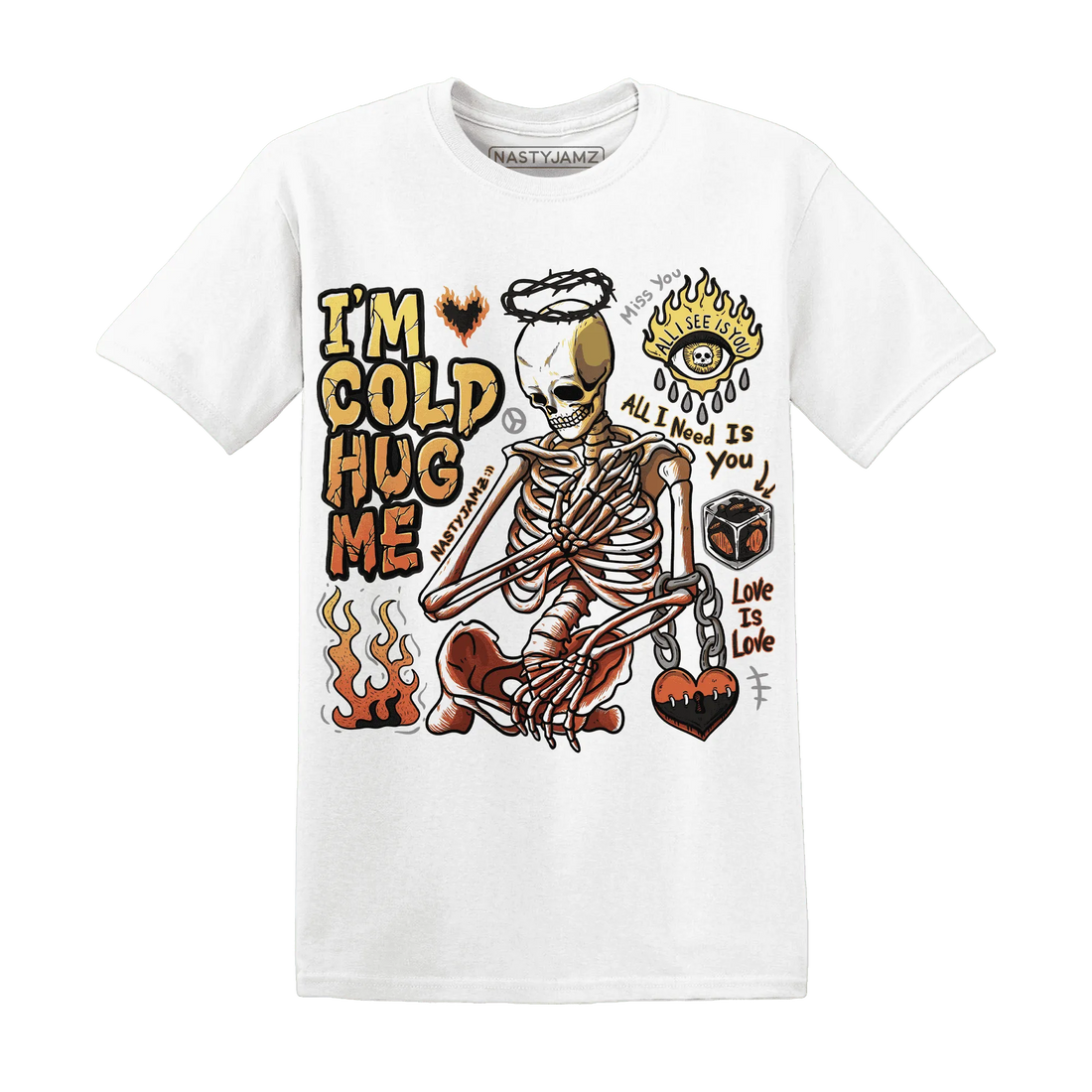 VaporMax-Crimson-Total-Orange-Plus-NastyJamz-T-Shirt-Match-Im-Cold-Hug-Me