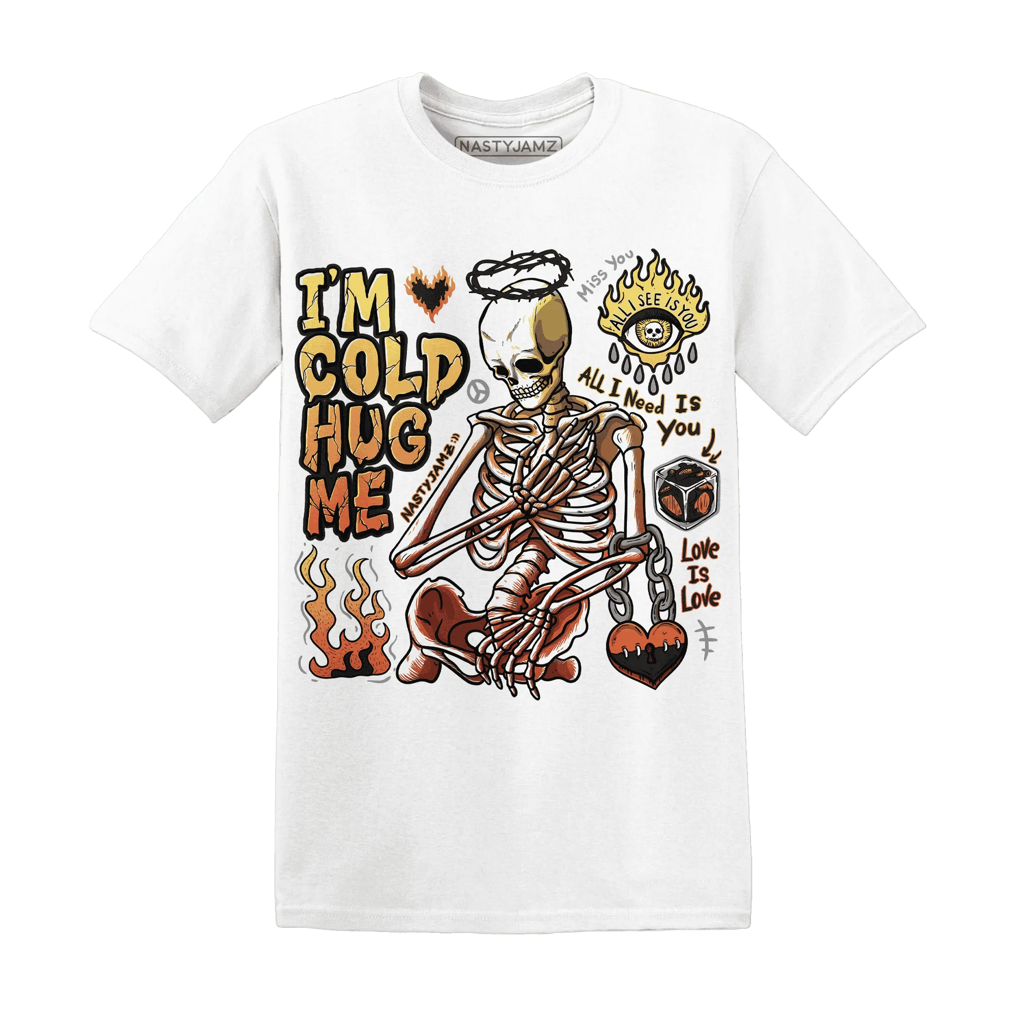 VaporMax-Crimson-Total-Orange-Plus-NastyJamz-T-Shirt-Match-Im-Cold-Hug-Me