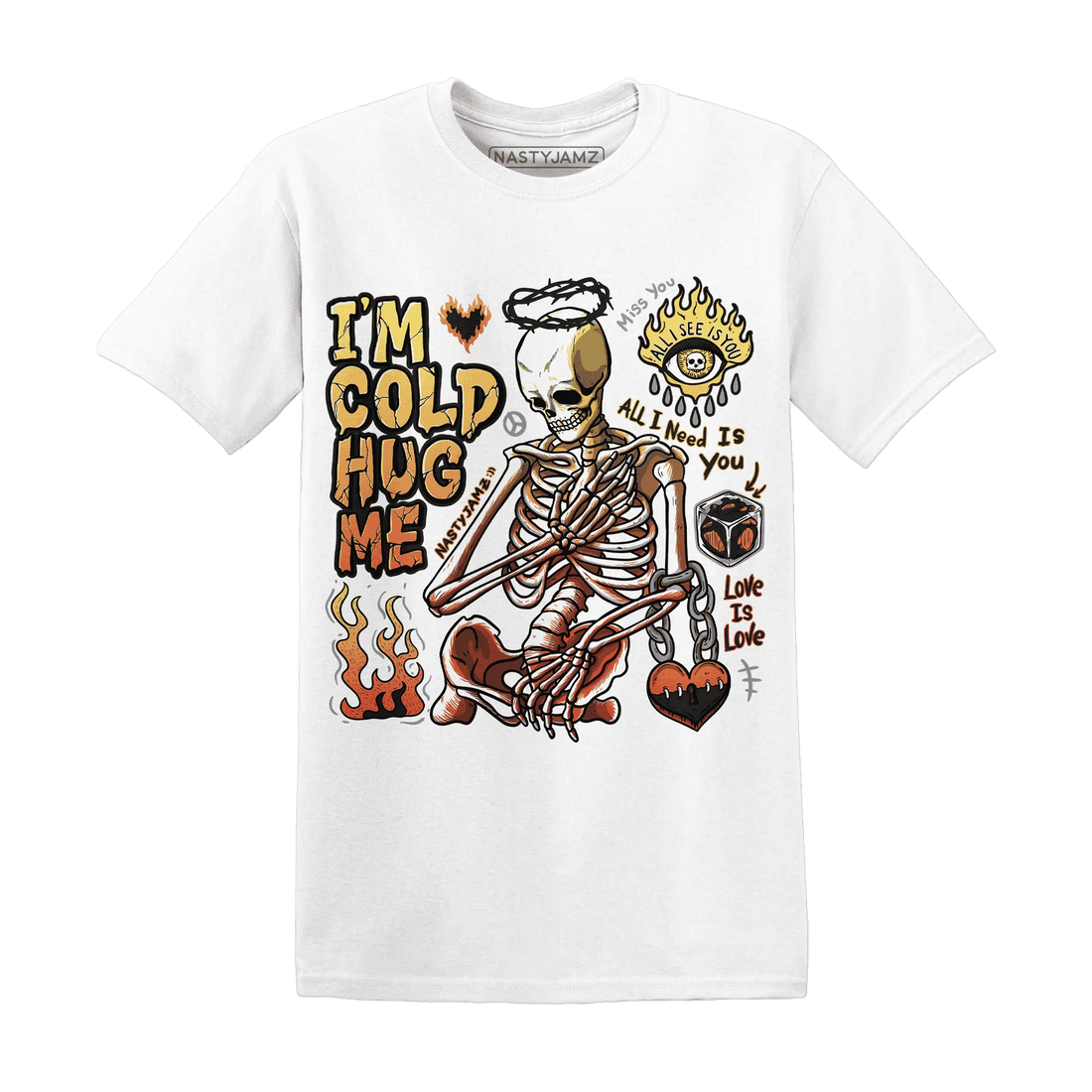 VaporMax-Crimson-Total-Orange-Plus-T-Shirt-Match-Im-Cold-Hug-Me