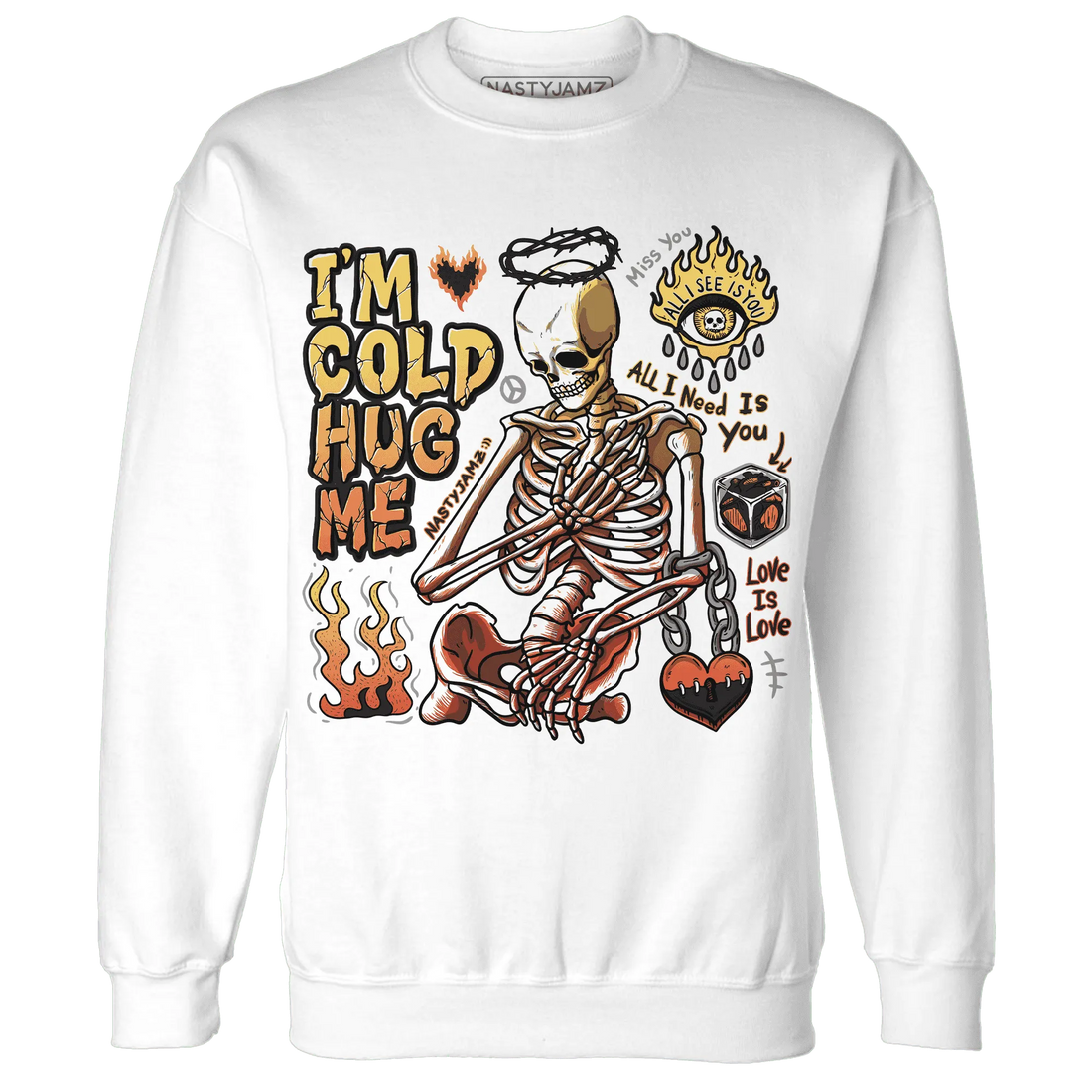 VaporMax-Crimson-Total-Orange-Plus-NastyJamz-Sweatshirt-Match-Im-Cold-Hug-Me