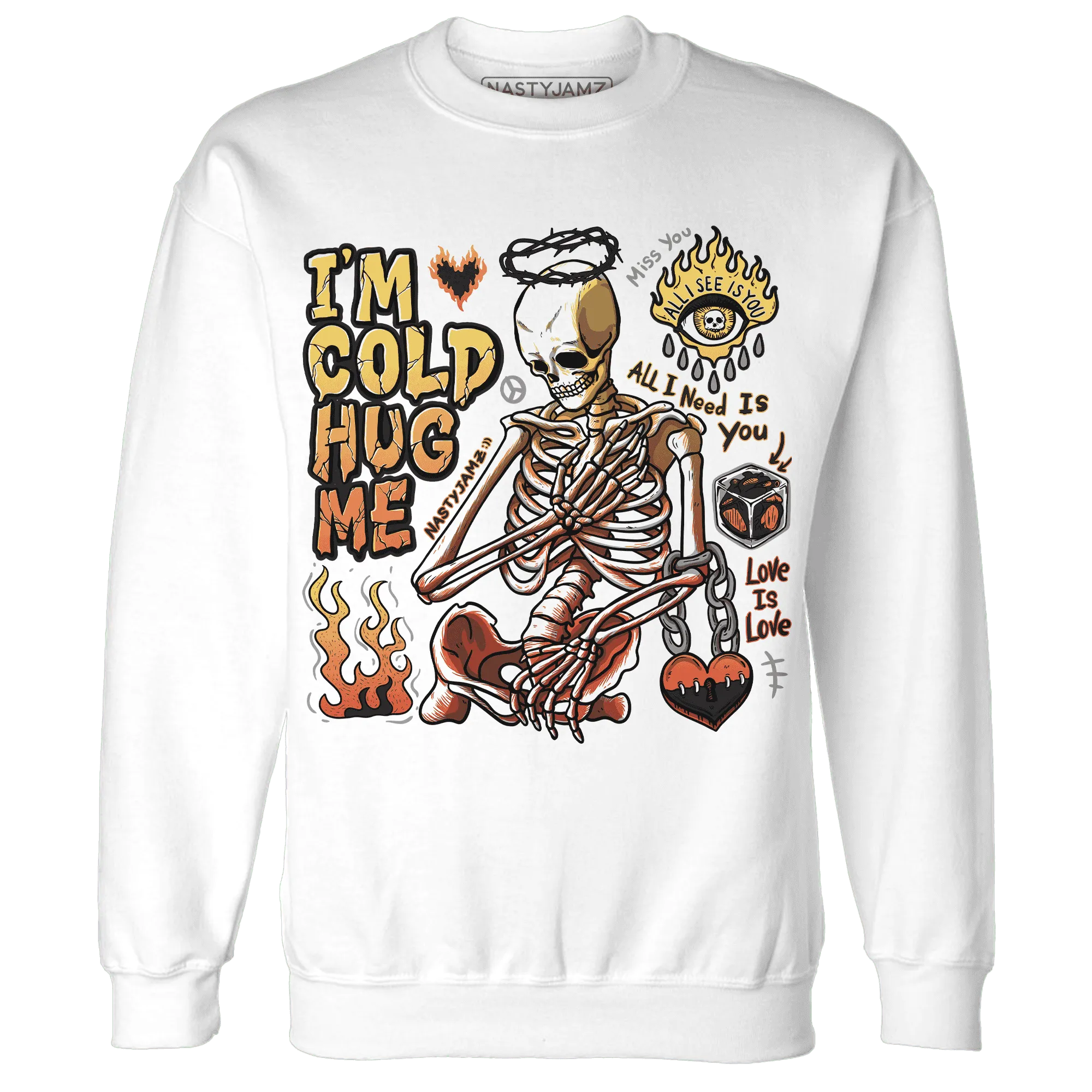 VaporMax-Crimson-Total-Orange-Plus-NastyJamz-Sweatshirt-Match-Im-Cold-Hug-Me
