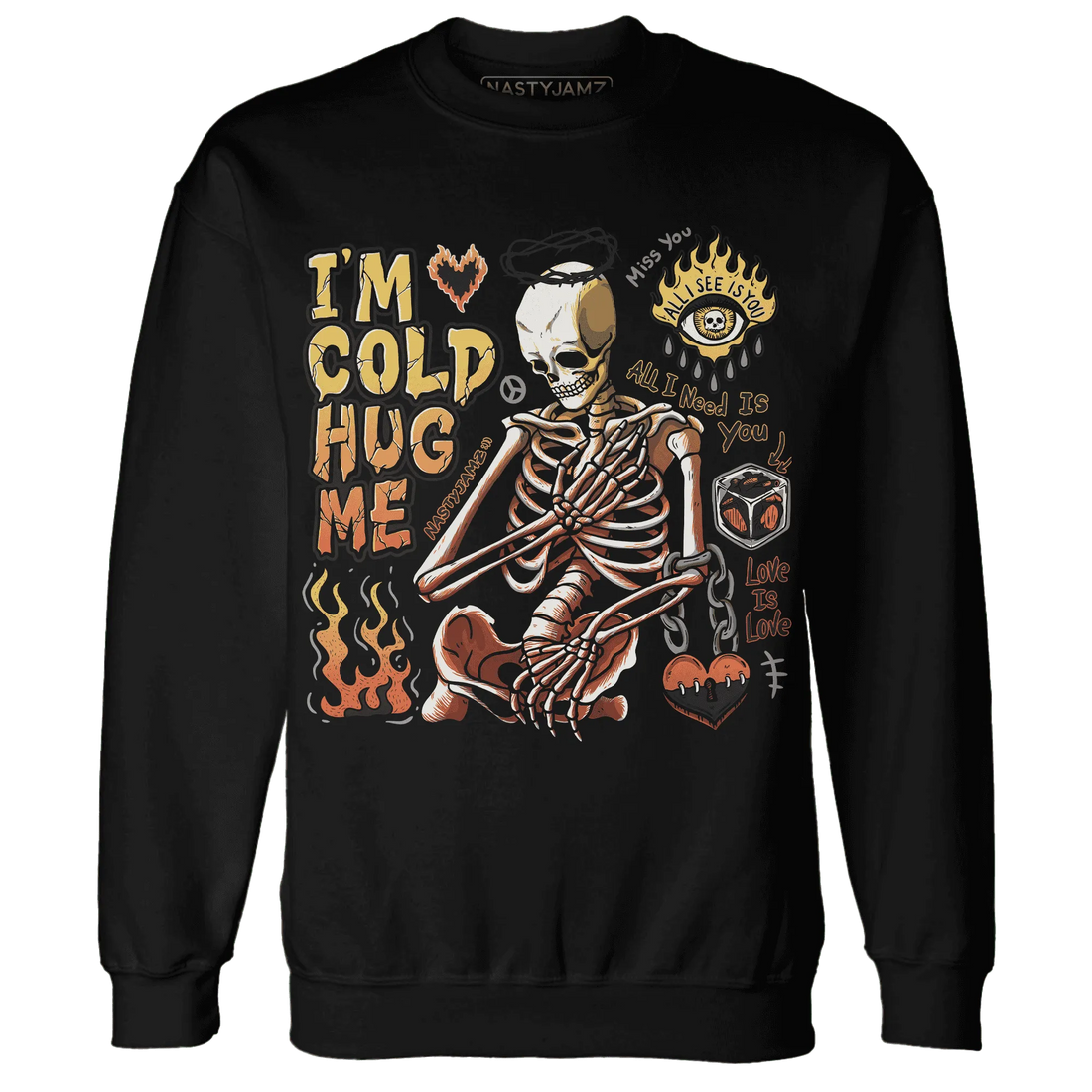 VaporMax-Crimson-Total-Orange-Plus-NastyJamz-Sweatshirt-Match-Im-Cold-Hug-Me