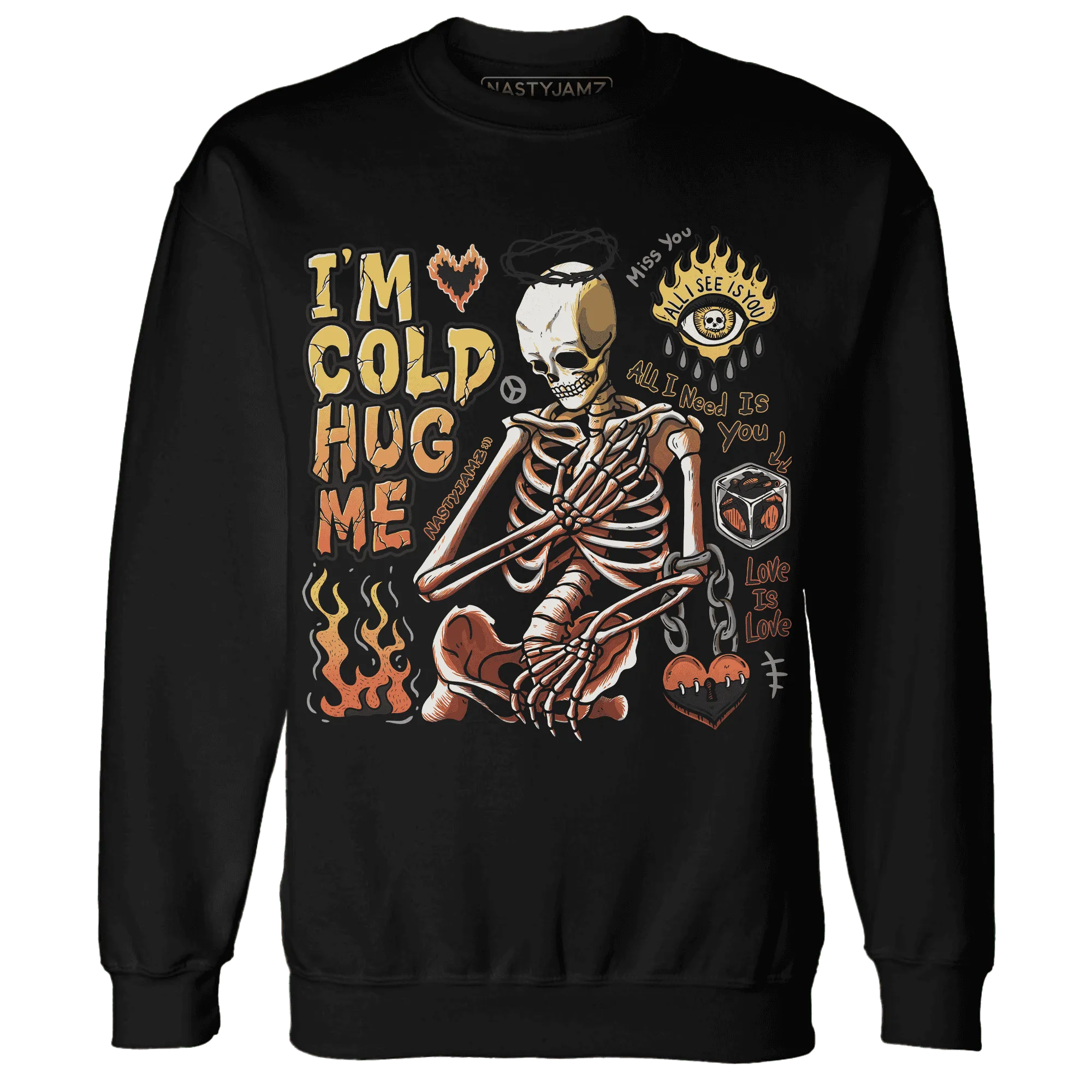 VaporMax-Crimson-Total-Orange-Plus-NastyJamz-Sweatshirt-Match-Im-Cold-Hug-Me