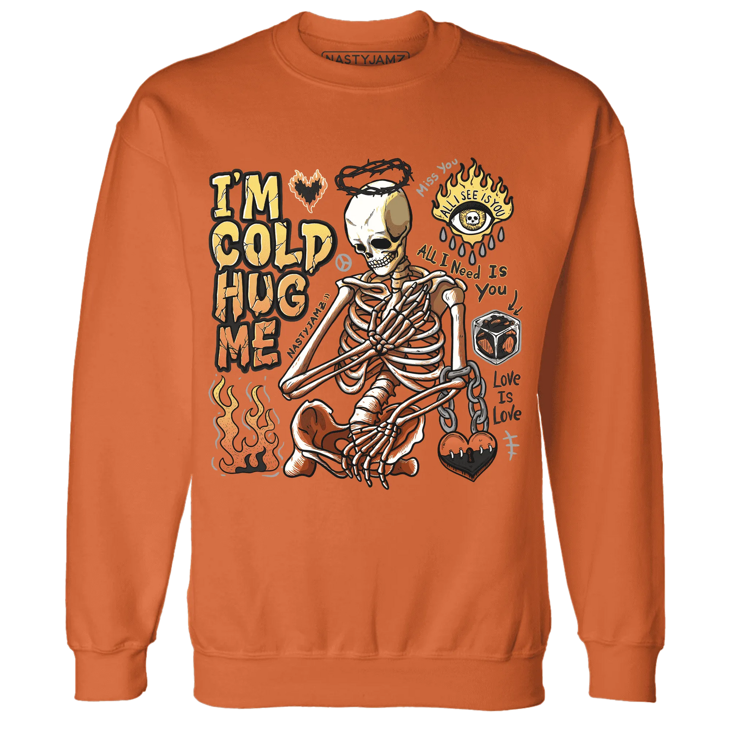 VaporMax-Crimson-Total-Orange-Plus-Sweatshirt-Match-Im-Cold-Hug-Me