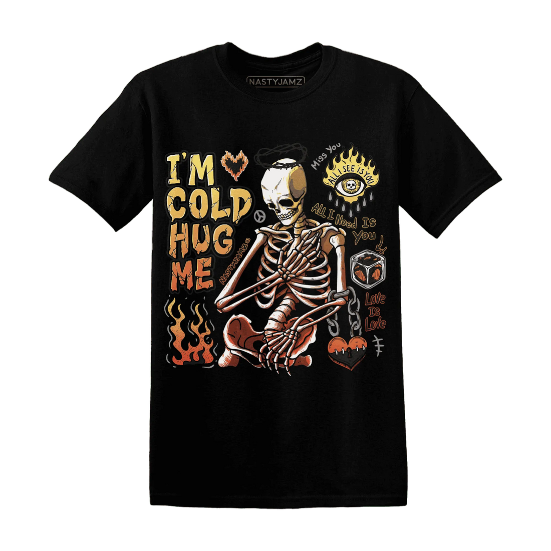 VaporMax-Crimson-Total-Orange-Plus-T-Shirt-Match-Im-Cold-Hug-Me
