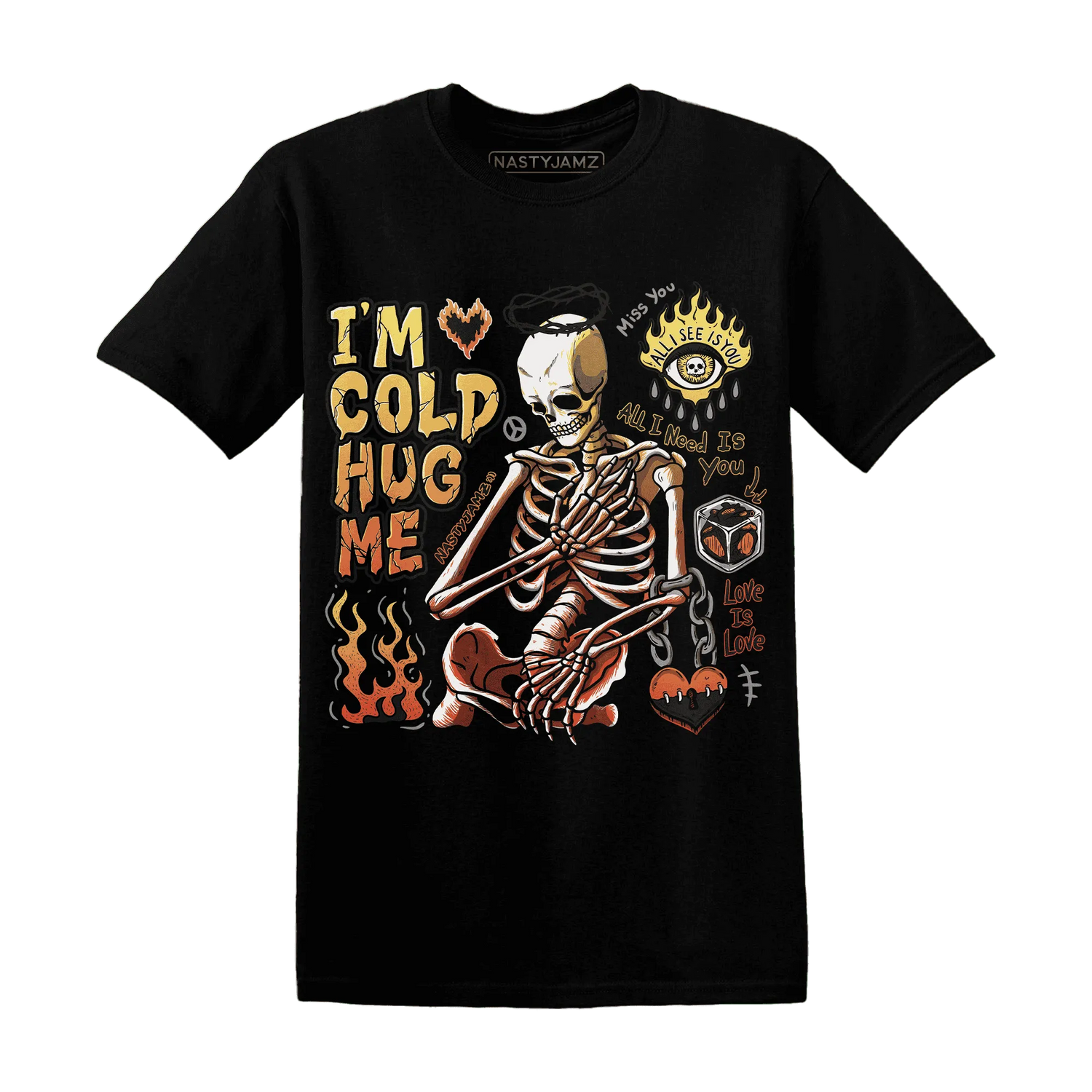 VaporMax-Crimson-Total-Orange-Plus-T-Shirt-Match-Im-Cold-Hug-Me