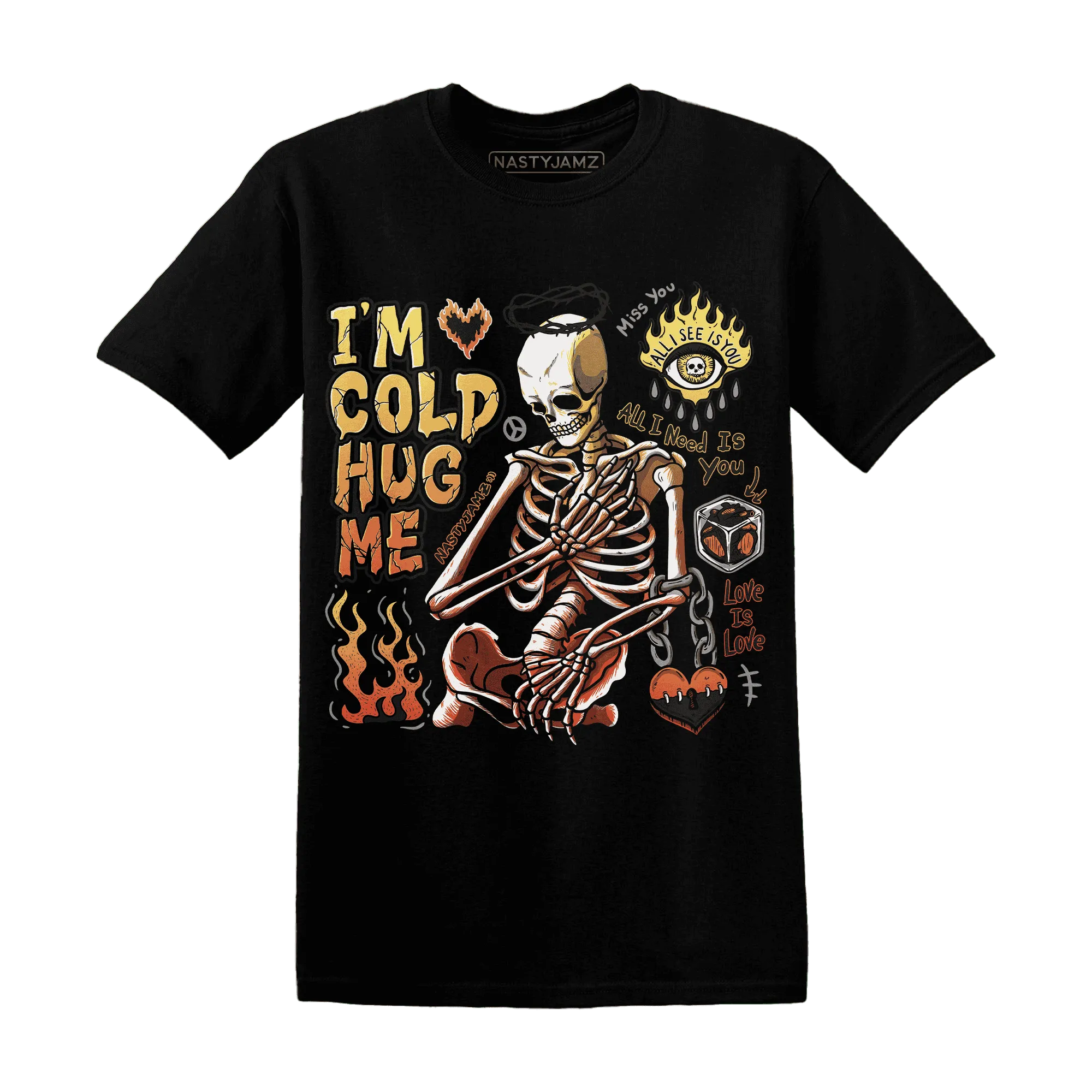 VaporMax-Crimson-Total-Orange-Plus-T-Shirt-Match-Im-Cold-Hug-Me