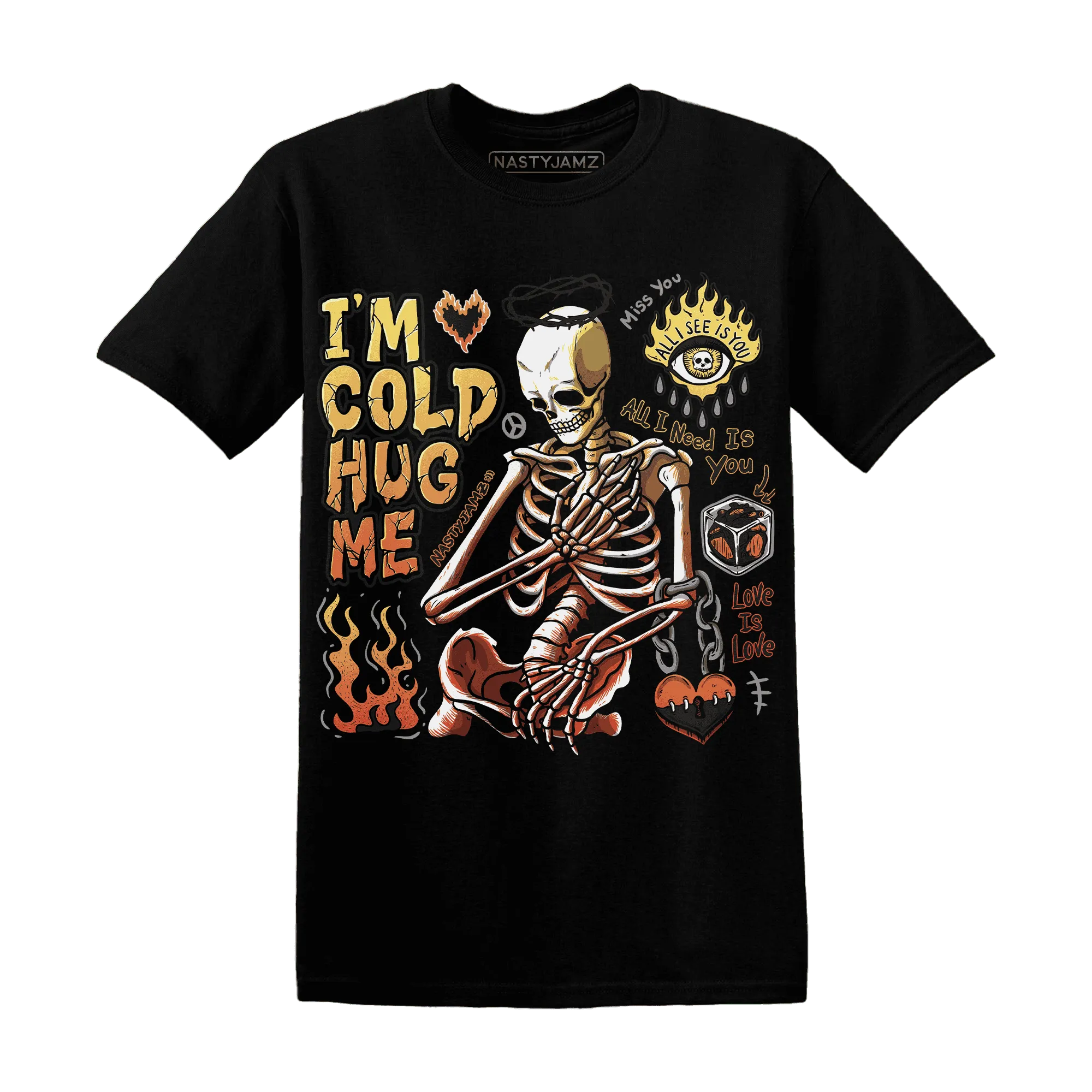 VaporMax-Crimson-Total-Orange-Plus-NastyJamz-T-Shirt-Match-Im-Cold-Hug-Me