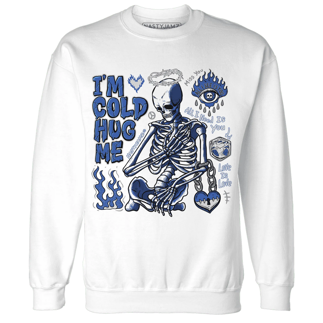 VaporMax-Game-Royal-Blue-NastyJamz-Sweatshirt-Match-Im-Cold-Hug-Me