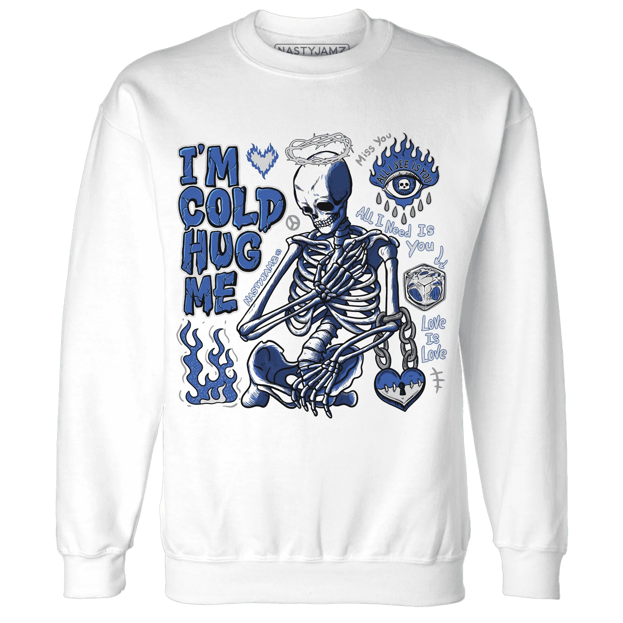 VaporMax-Game-Royal-Blue-NastyJamz-Sweatshirt-Match-Im-Cold-Hug-Me
