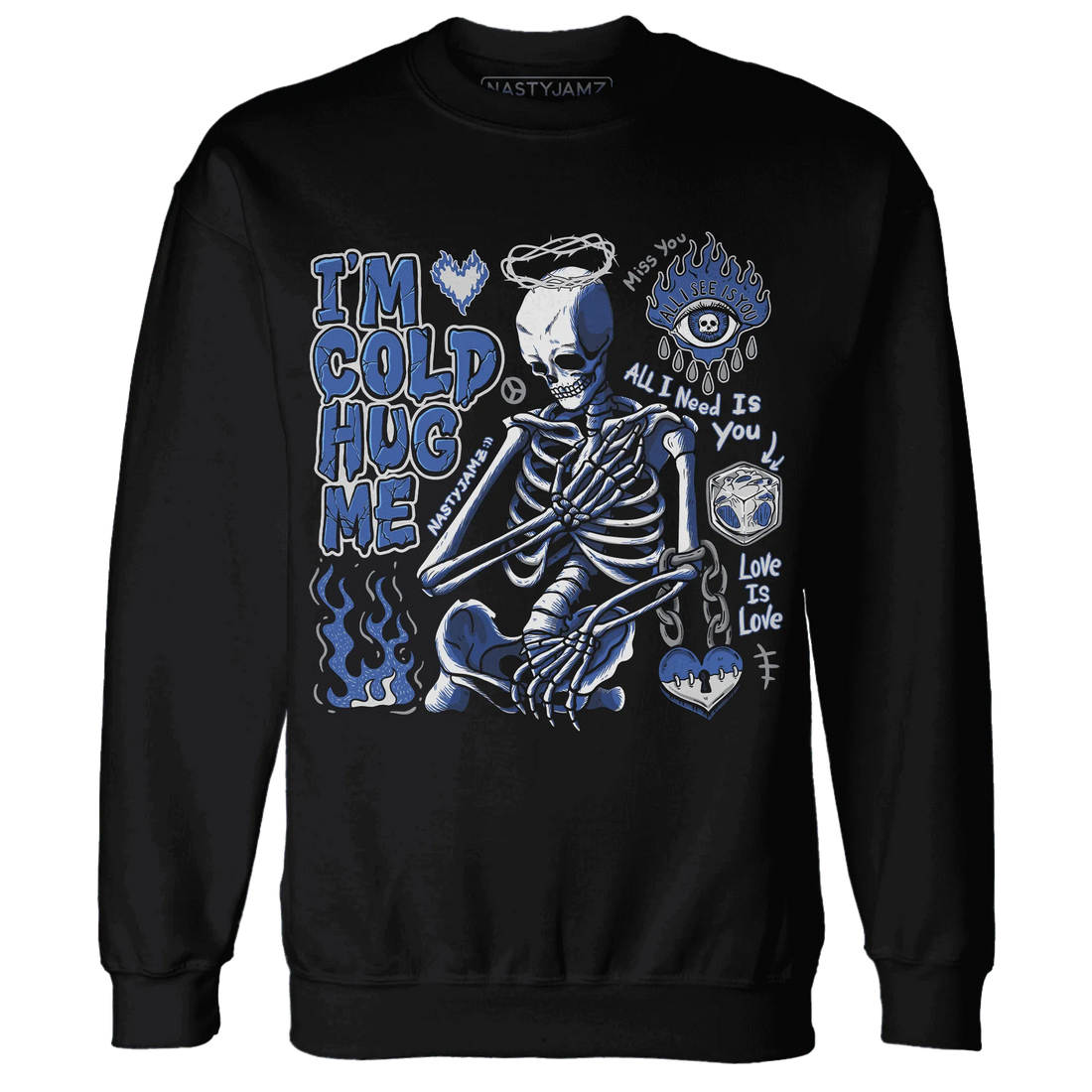 VaporMax-Game-Royal-Blue-NastyJamz-Sweatshirt-Match-Im-Cold-Hug-Me