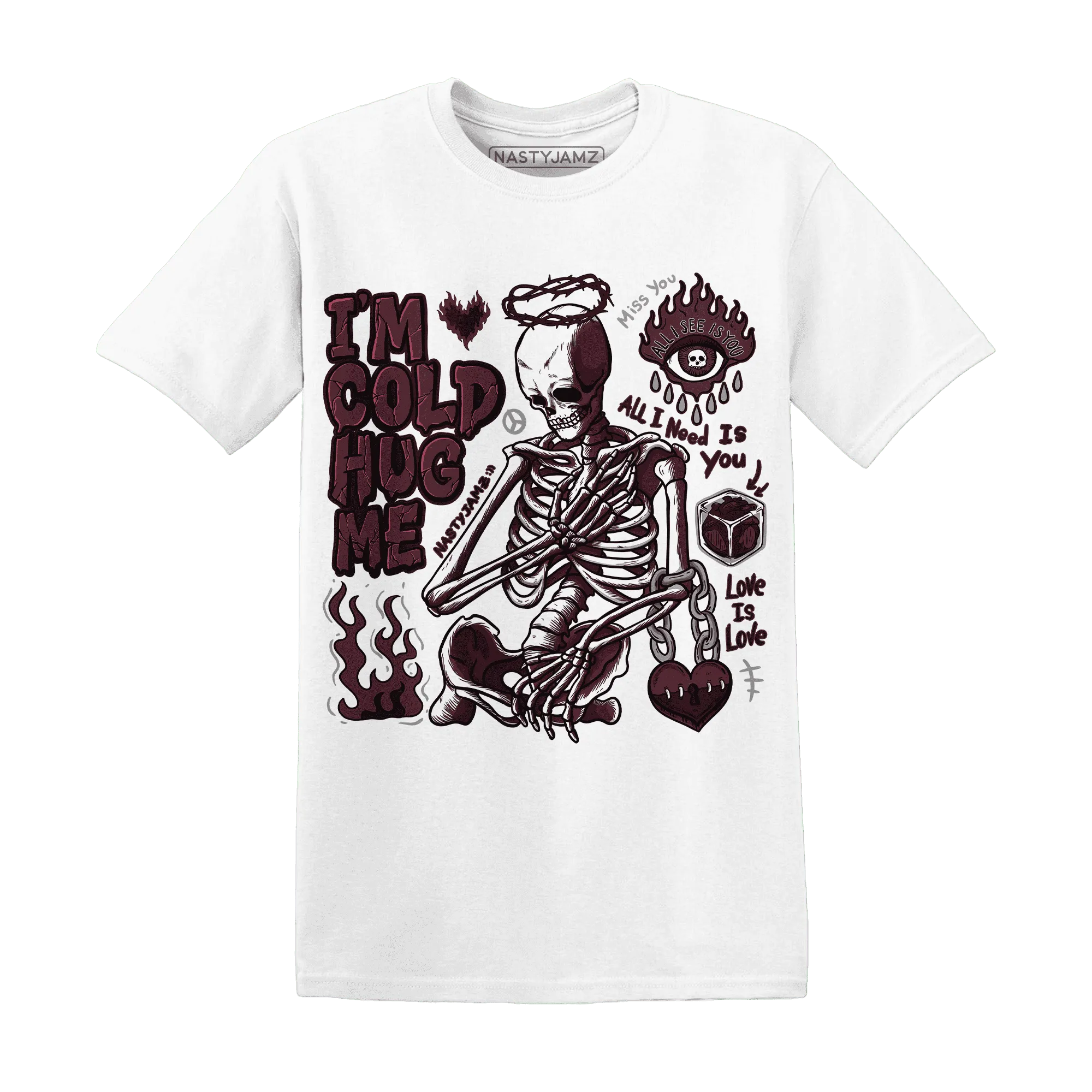 VaporMax-Night-Burgundy-NastyJamz-T-Shirt-Match-Im-Cold-Hug-Me