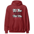 High 85 Metallic Burgundy 1s Hoodie Match Its The Kicks - NastyJamz