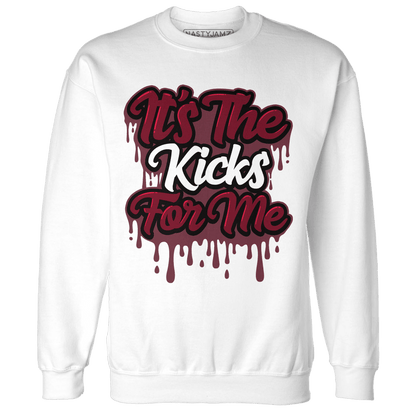 High White Team Red 1s Sweatshirt Match Its The Kicks - NastyJamz