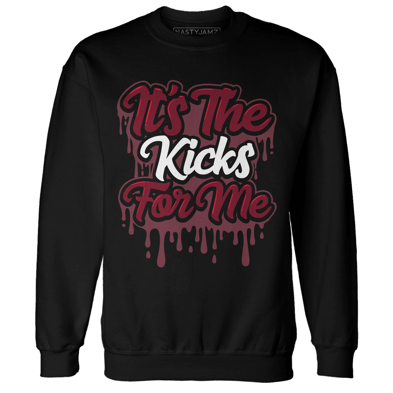 High White Team Red 1s Sweatshirt Match Its The Kicks - NastyJamz