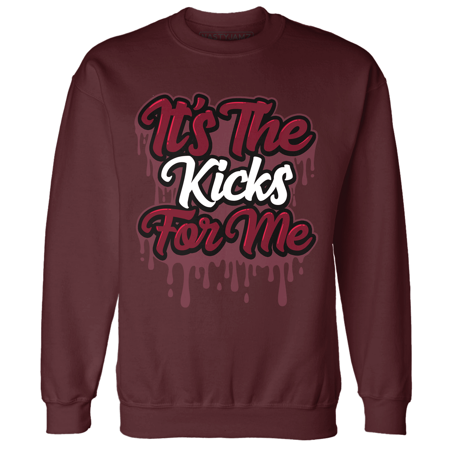 High White Team Red 1s Sweatshirt Match Its The Kicks - NastyJamz