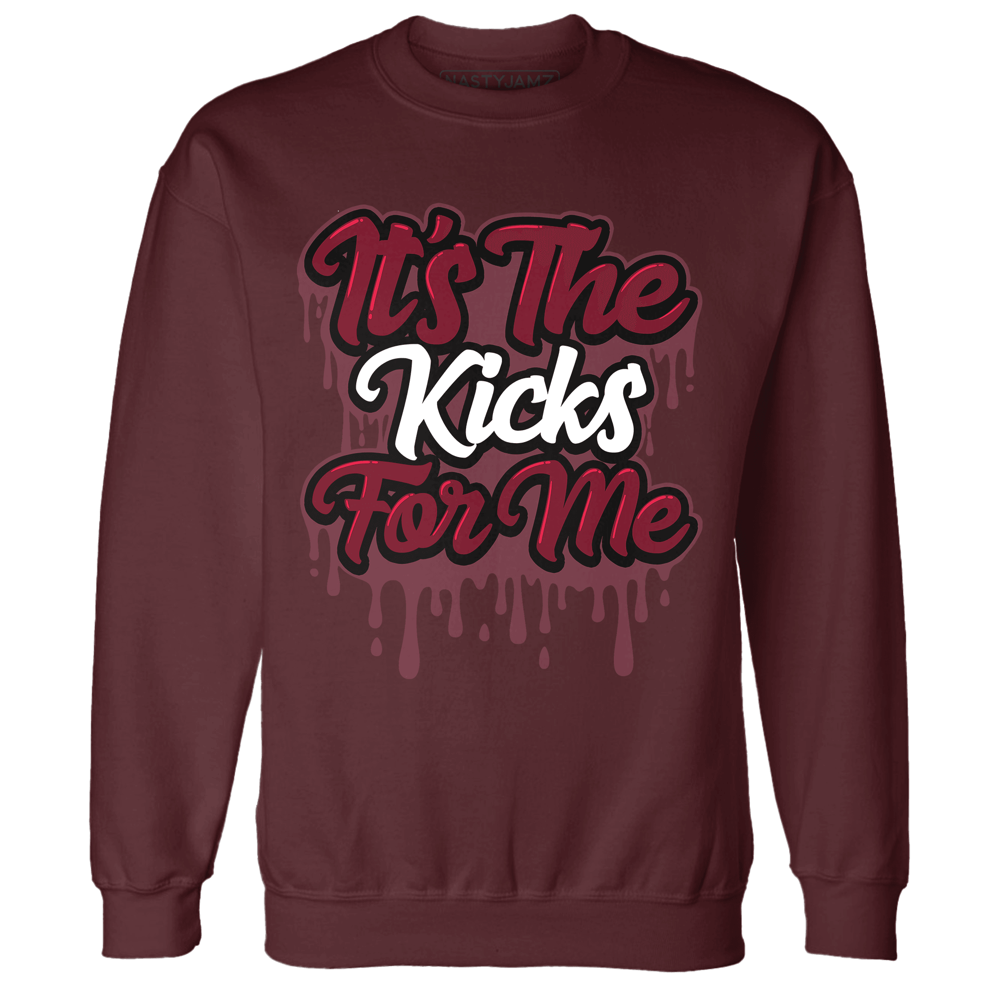 High White Team Red 1s Sweatshirt Match Its The Kicks - NastyJamz